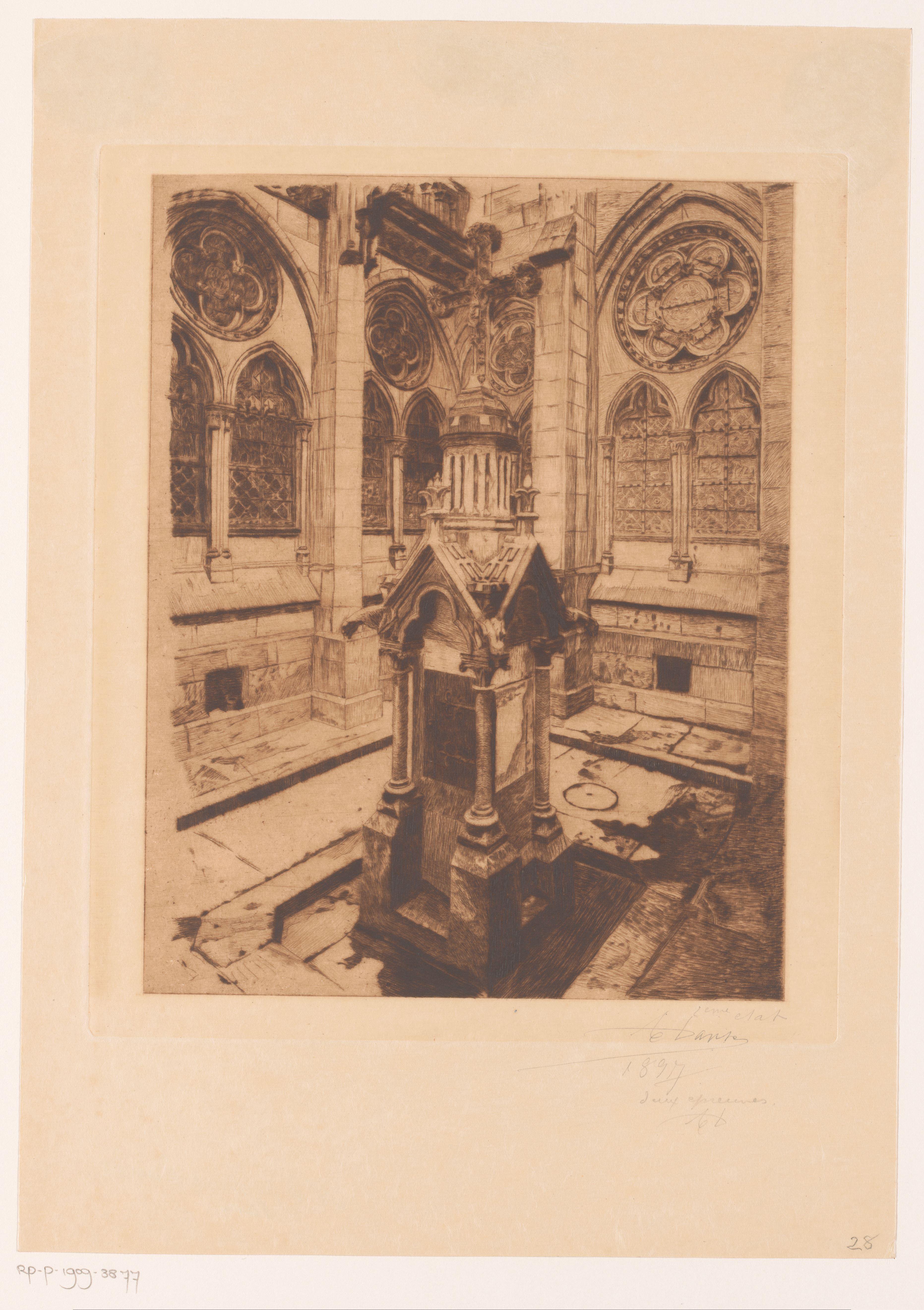 Detail van de Notre-Dame in Parijs