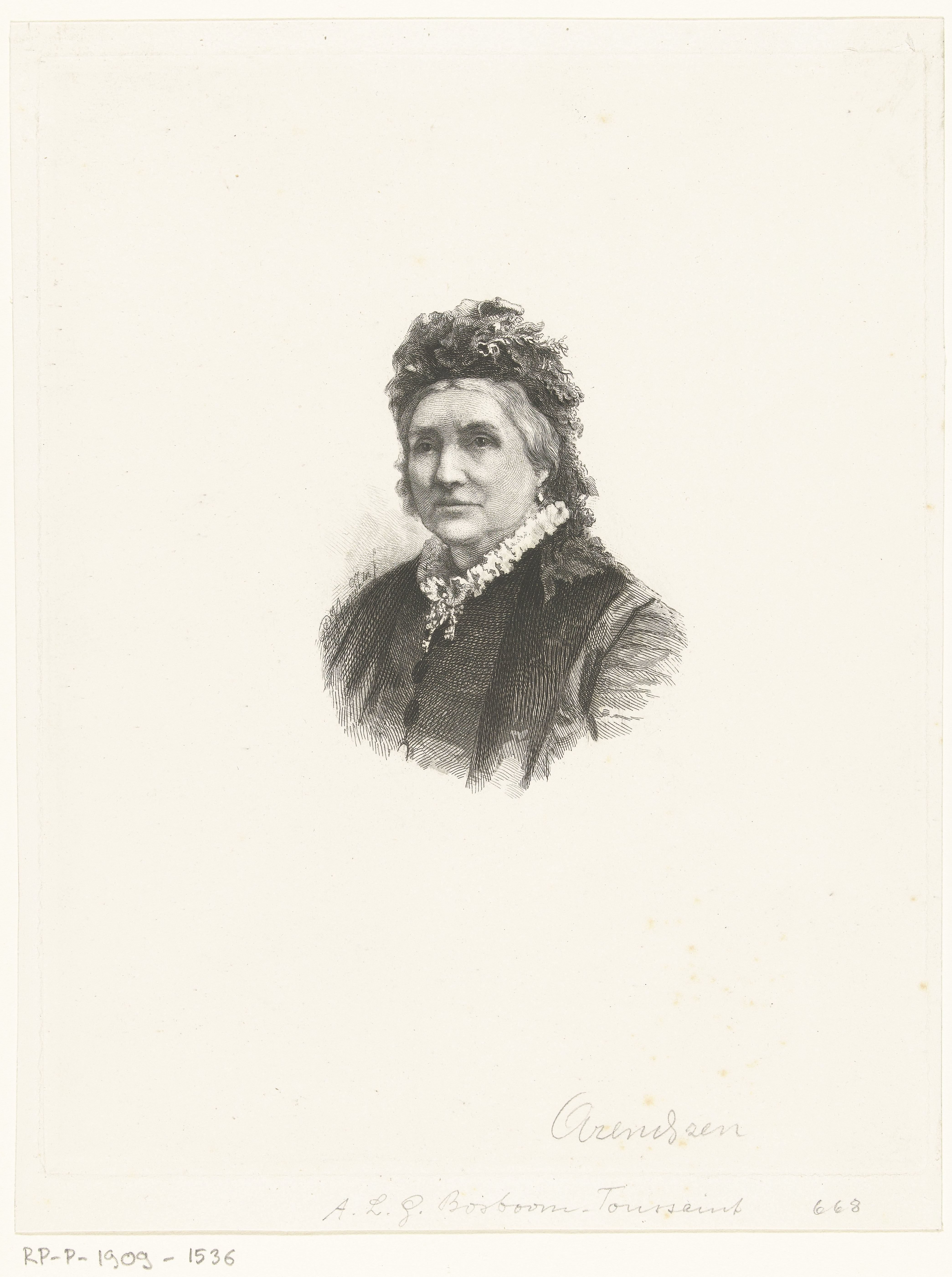 Portret van Anna Louisa Gertrude Bosboom-Toussaint