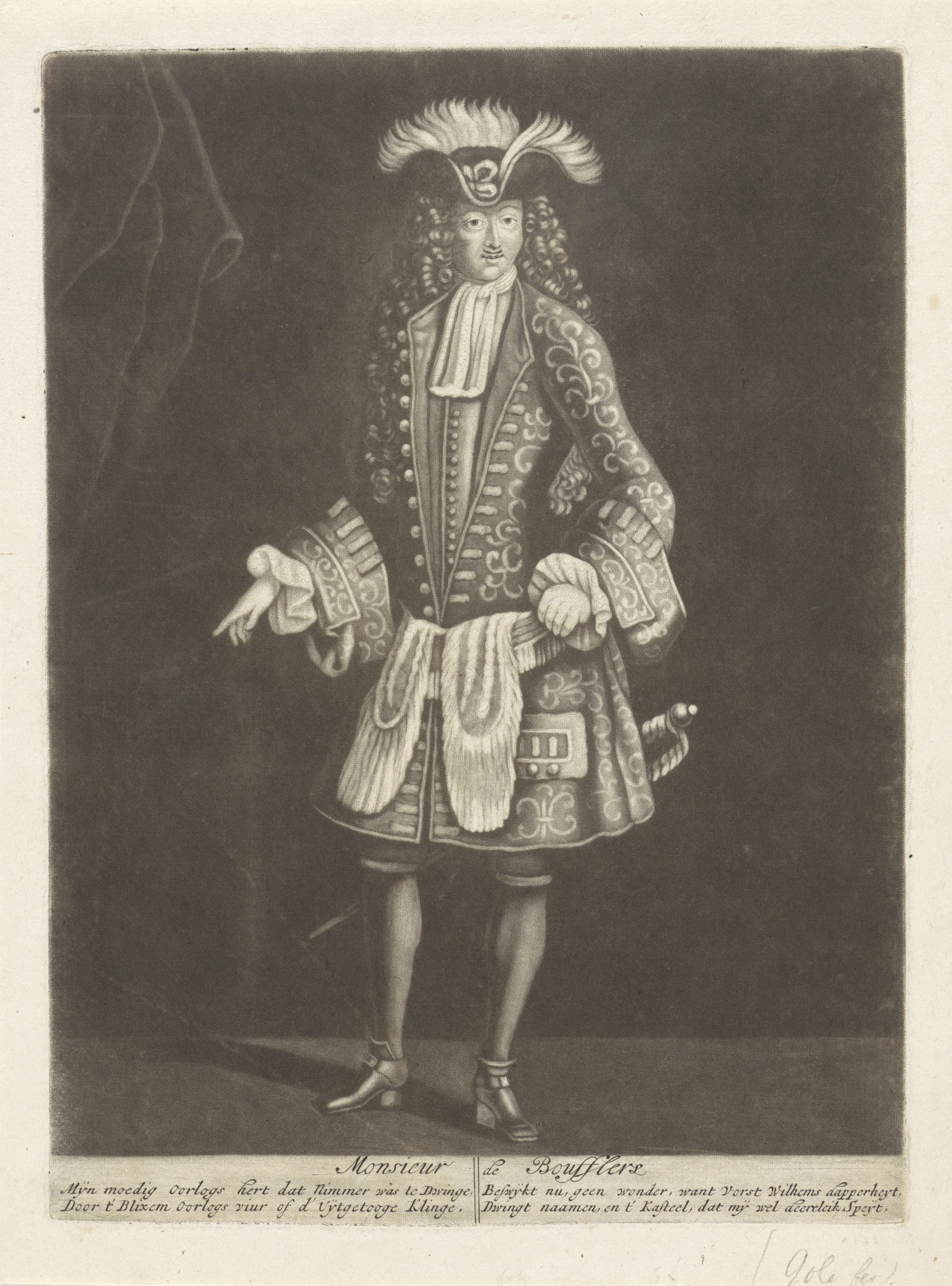 Portret van maarschalk Louis François, hertog van Boufflers