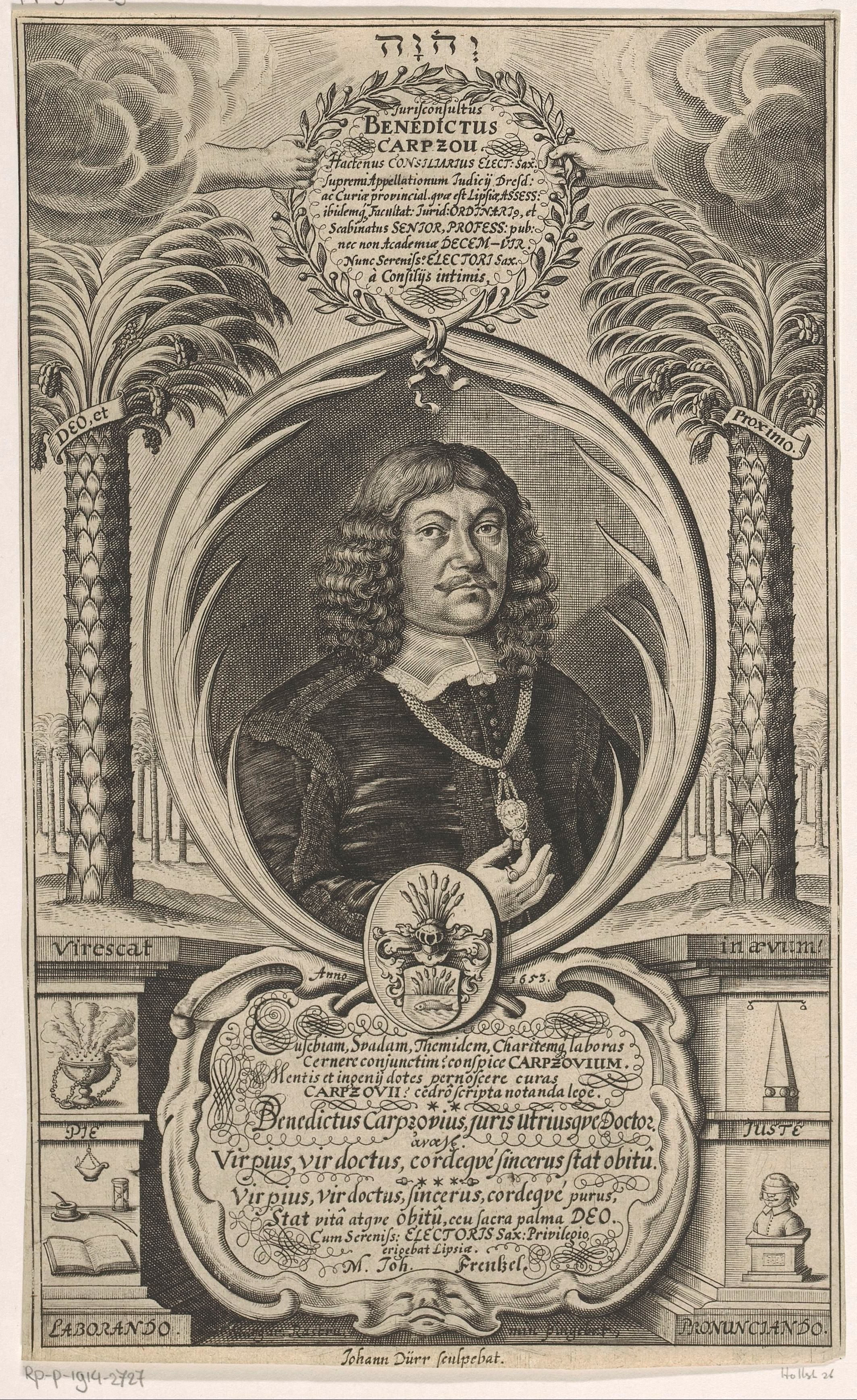 Portret van Benedict Carpzov
