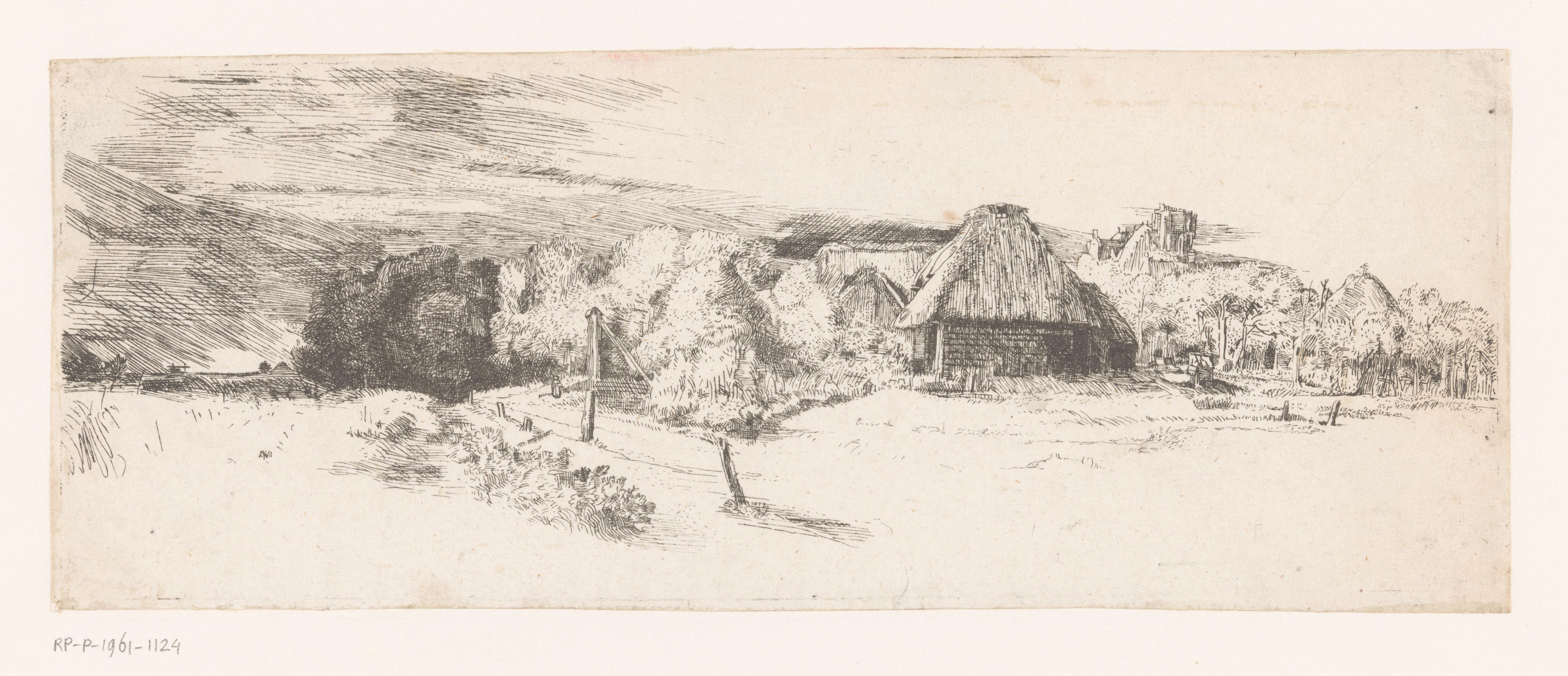 Landscape with a farm building and the 'house with the tower'