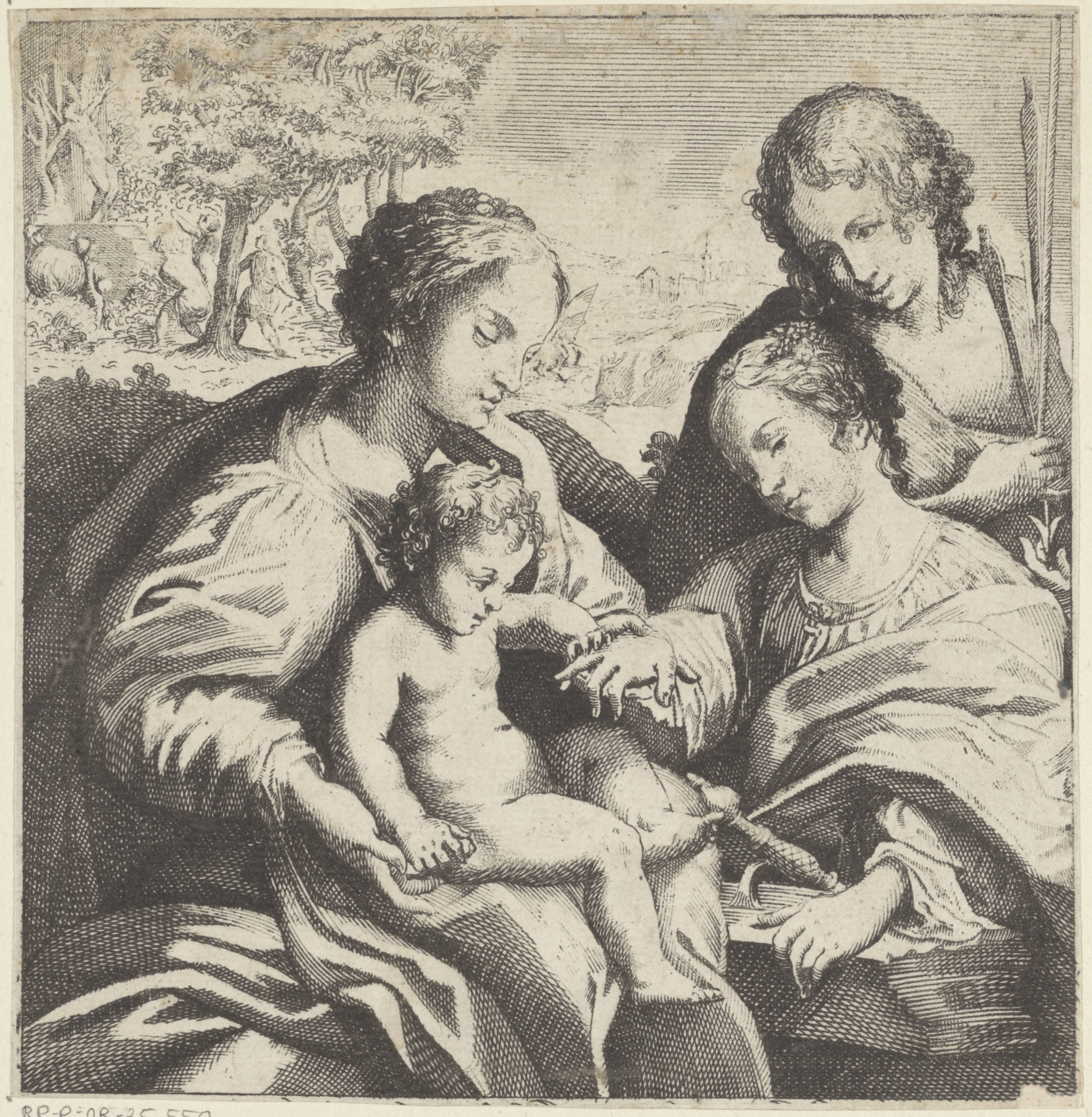 Het mystieke huwelijk van de heilige Catharina