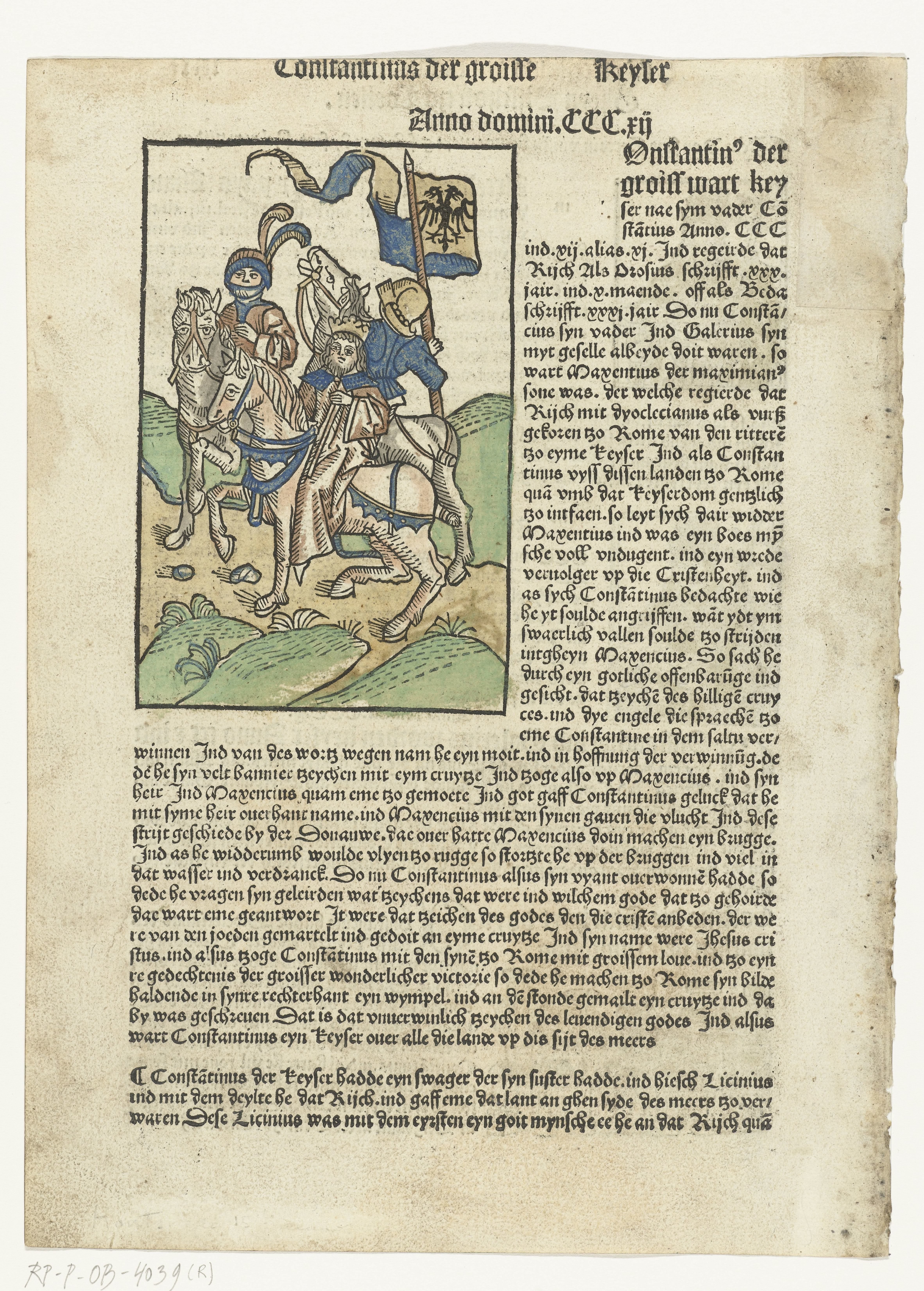 Keizer Constantijn de Grote te paard