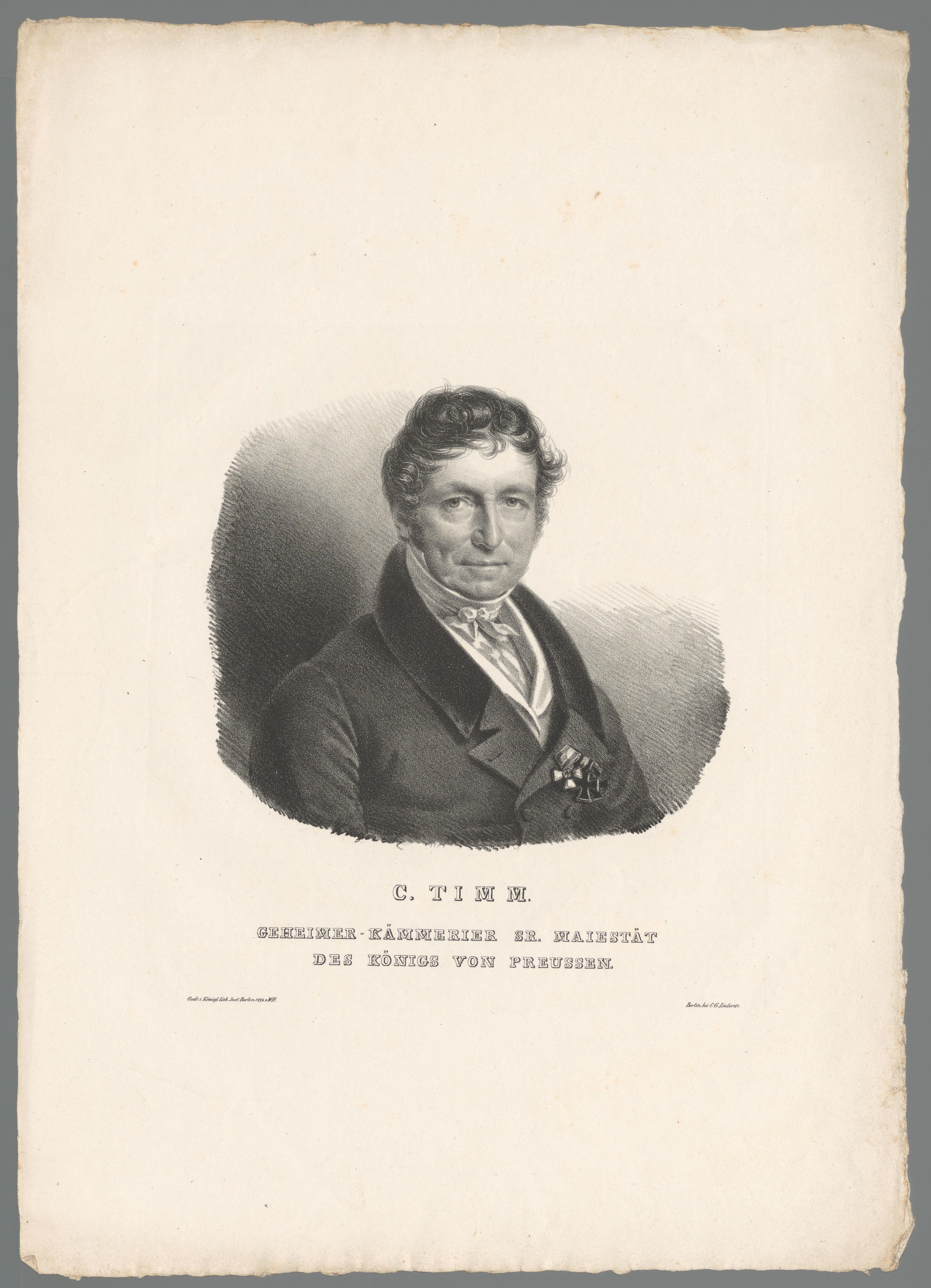 Portret van C. Timm