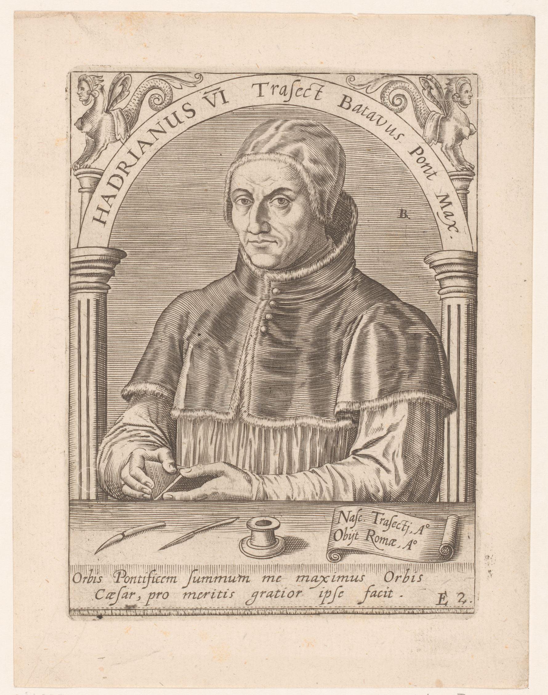Portret van paus Adrianus VI