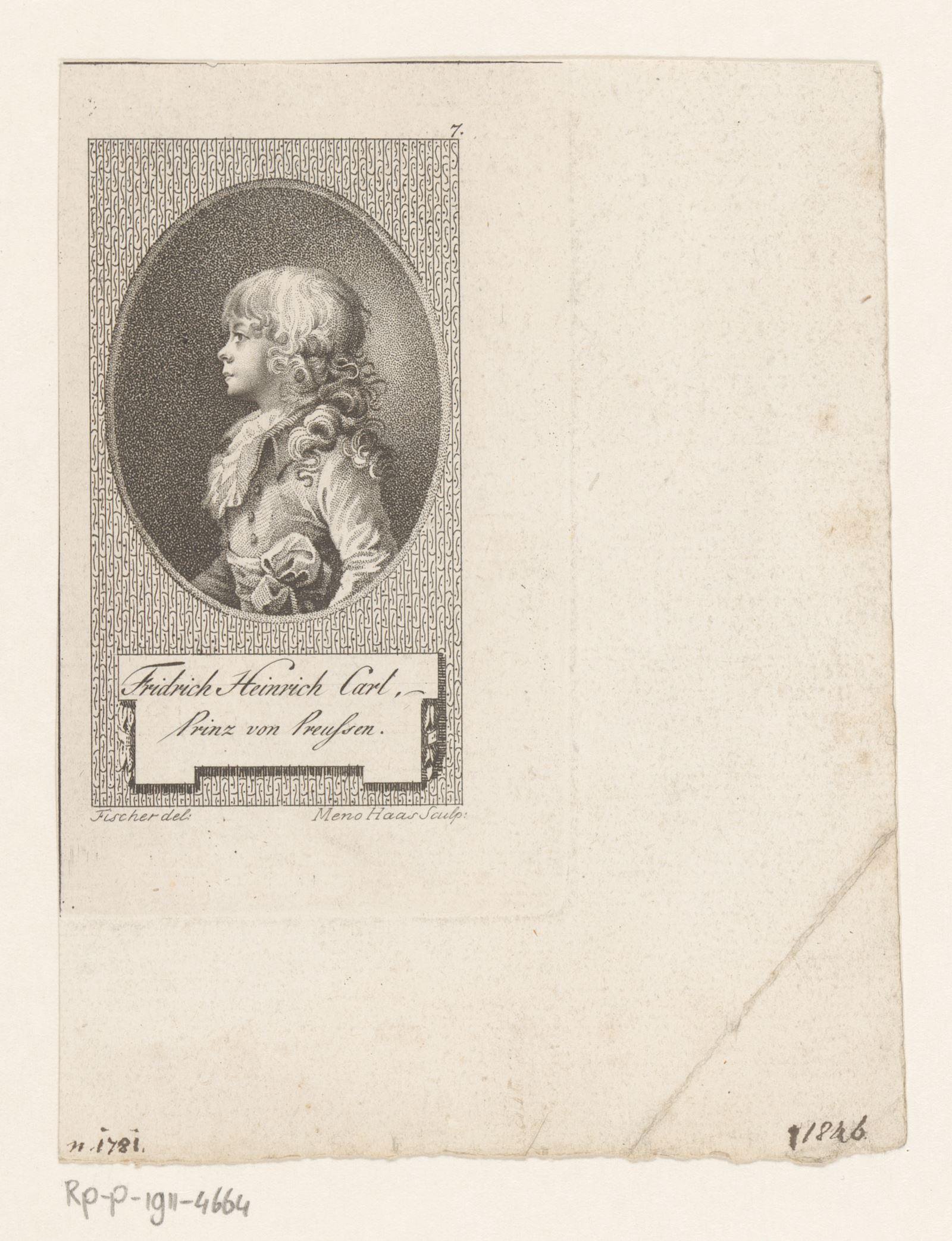 Portret van Friedrich Heinrich Carl van Pruisen