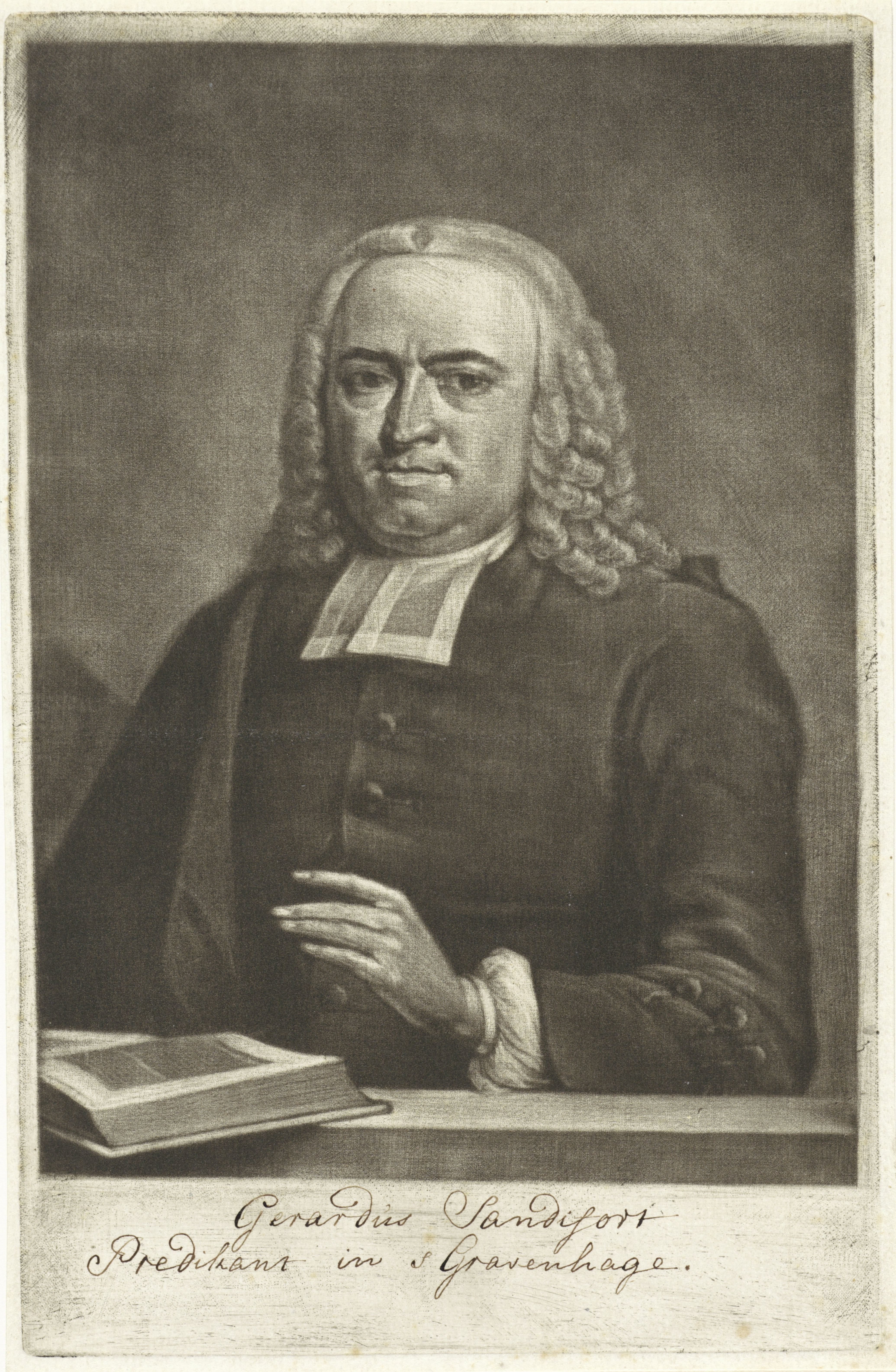Portret van Gerardus Sandifort