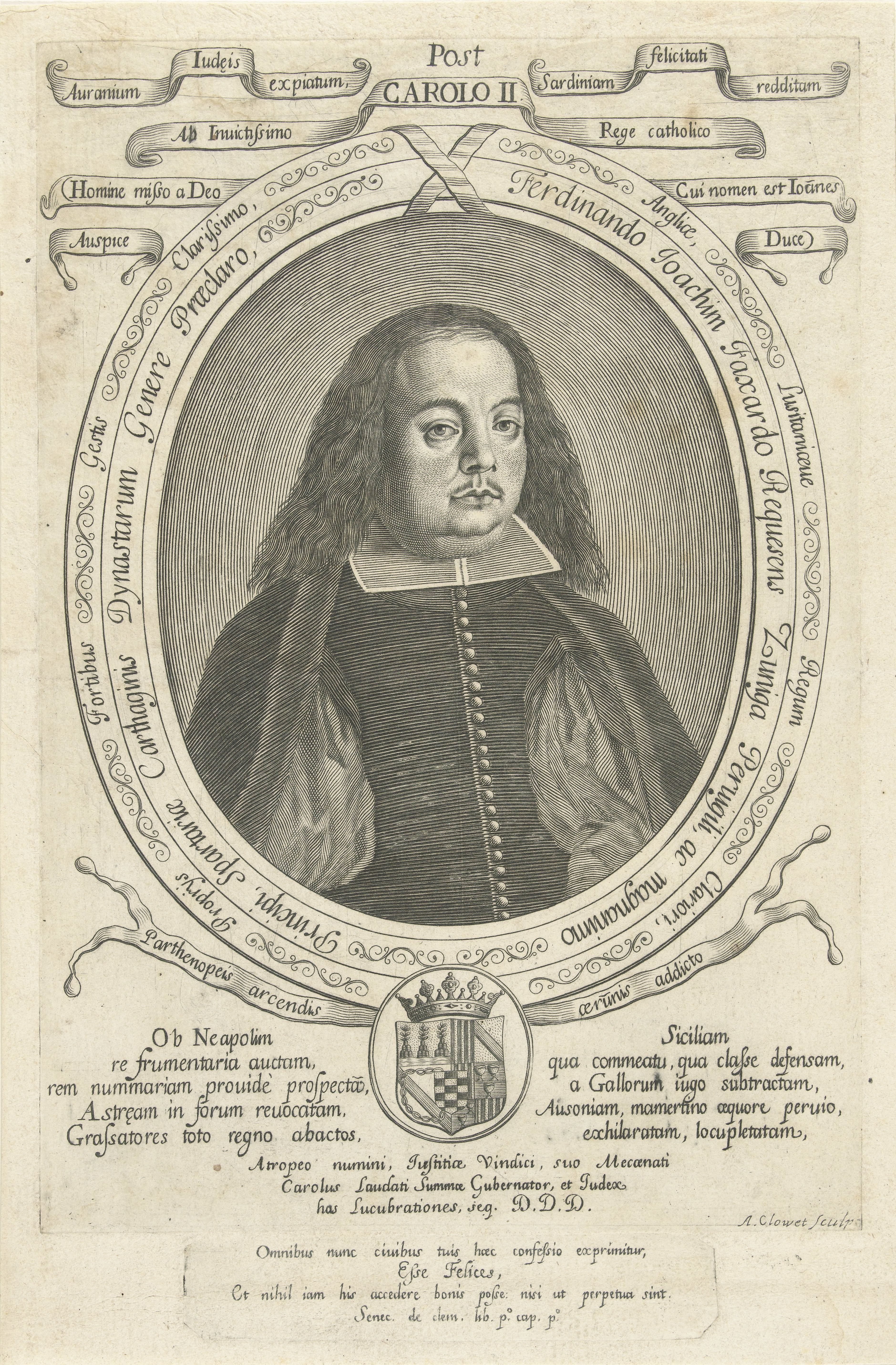 Portret van Fernando Joaquín Fajardo-Zúñiga-Requesés