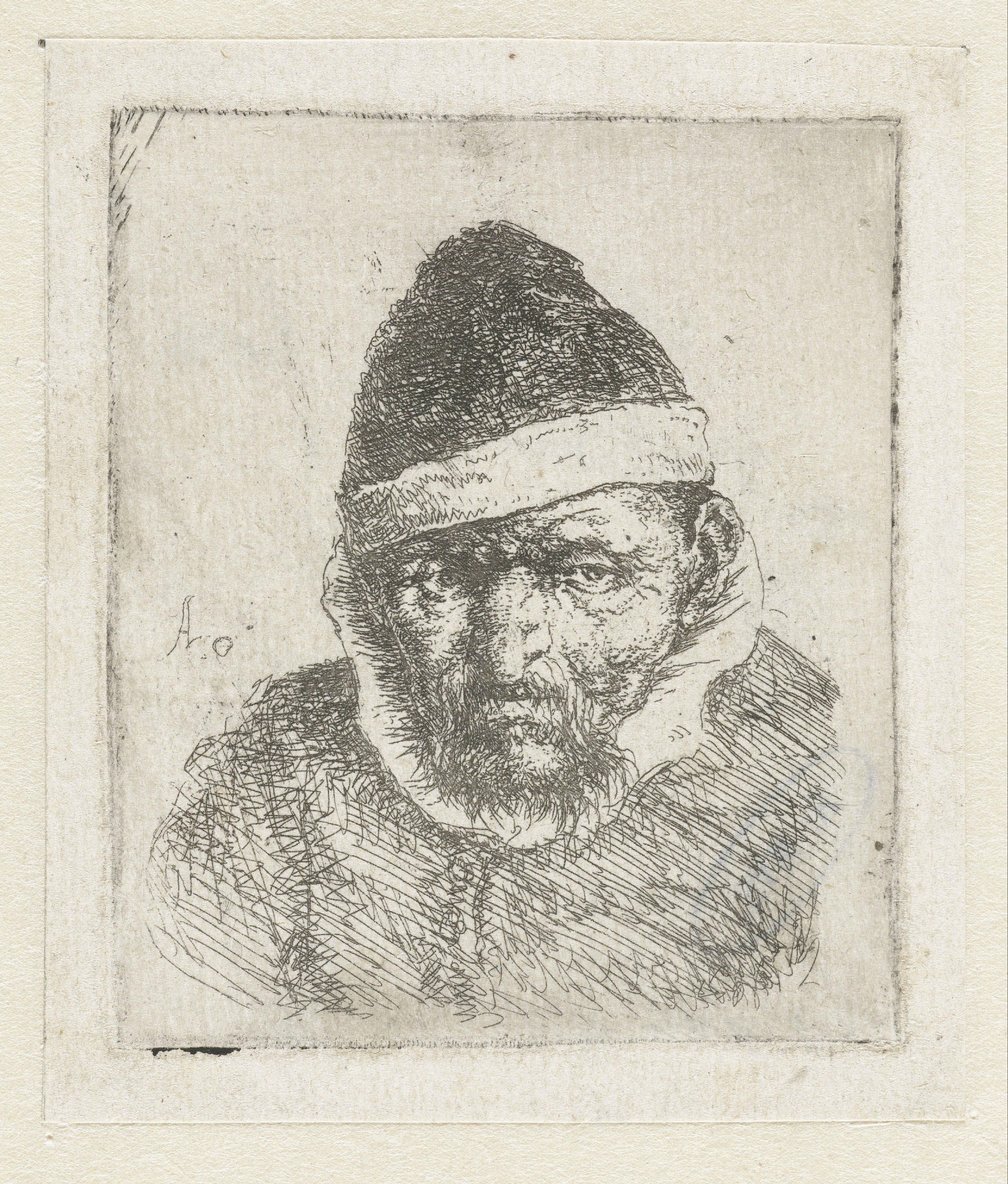 Bust of an Old Peasant Wearing a Pointed Hat
