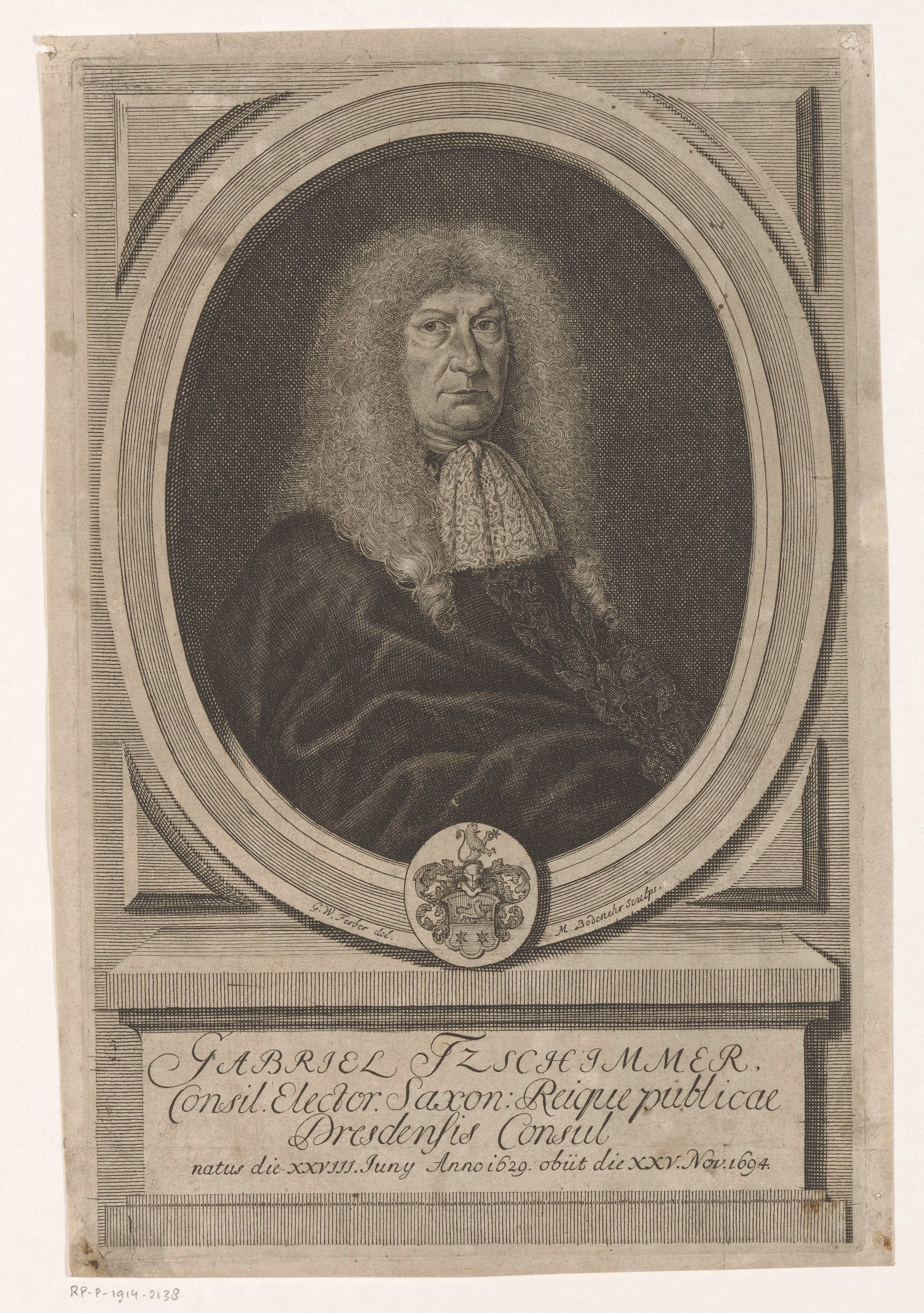 Portret van Gabriel Tzschimmer