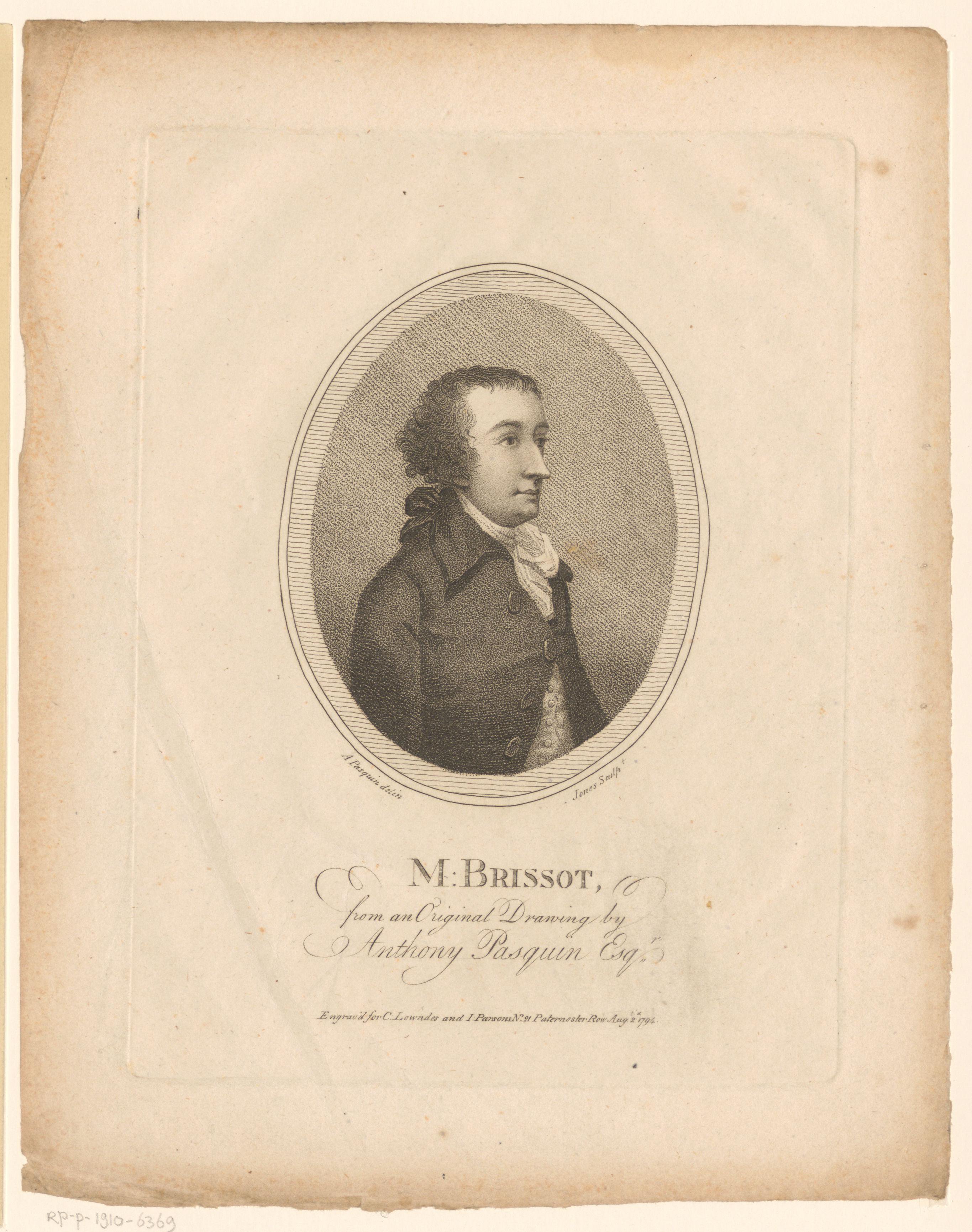 Portret van Jacques Pierre Brissot