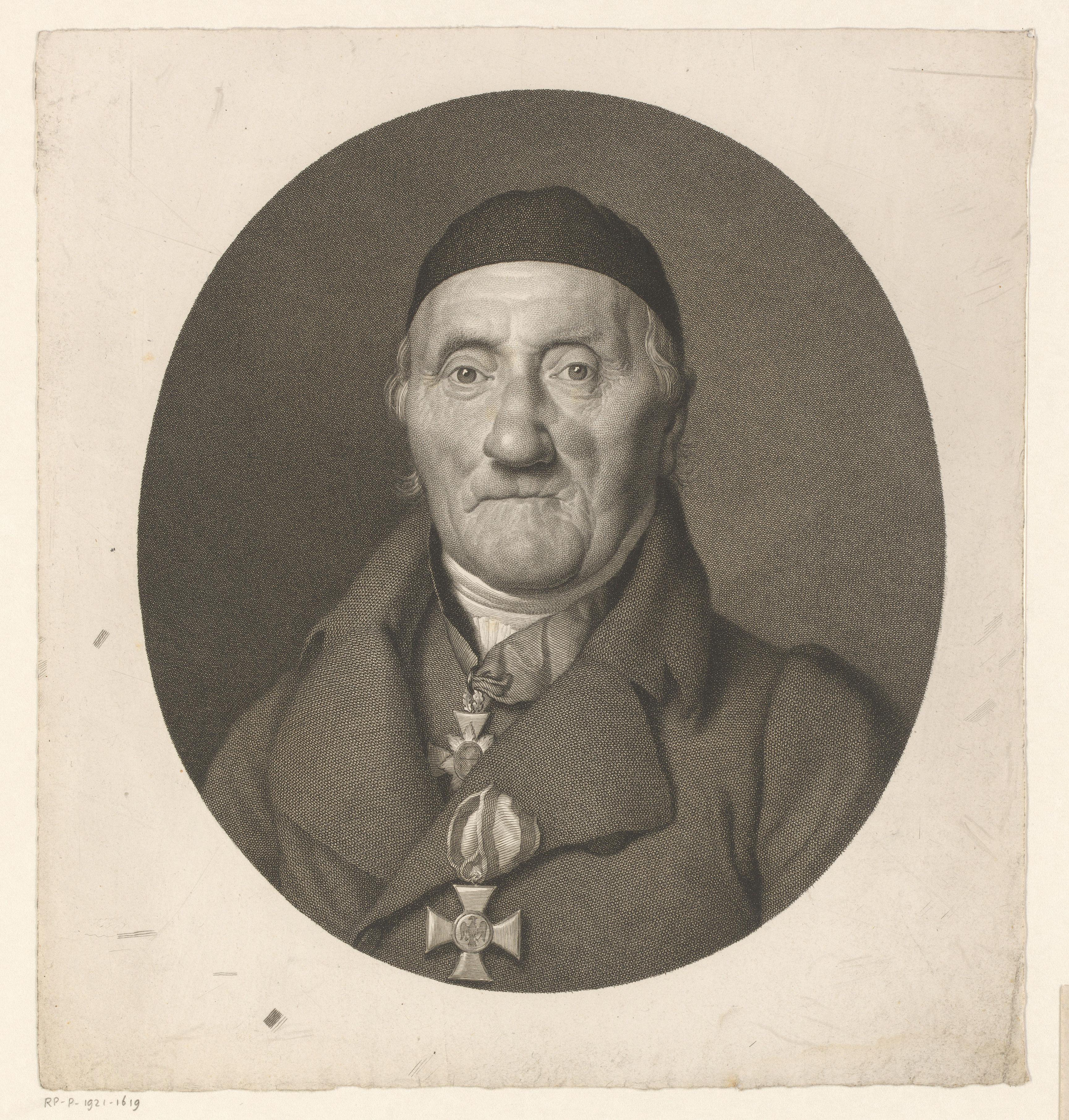 Portret van Gotthilf Sebastian Roetger