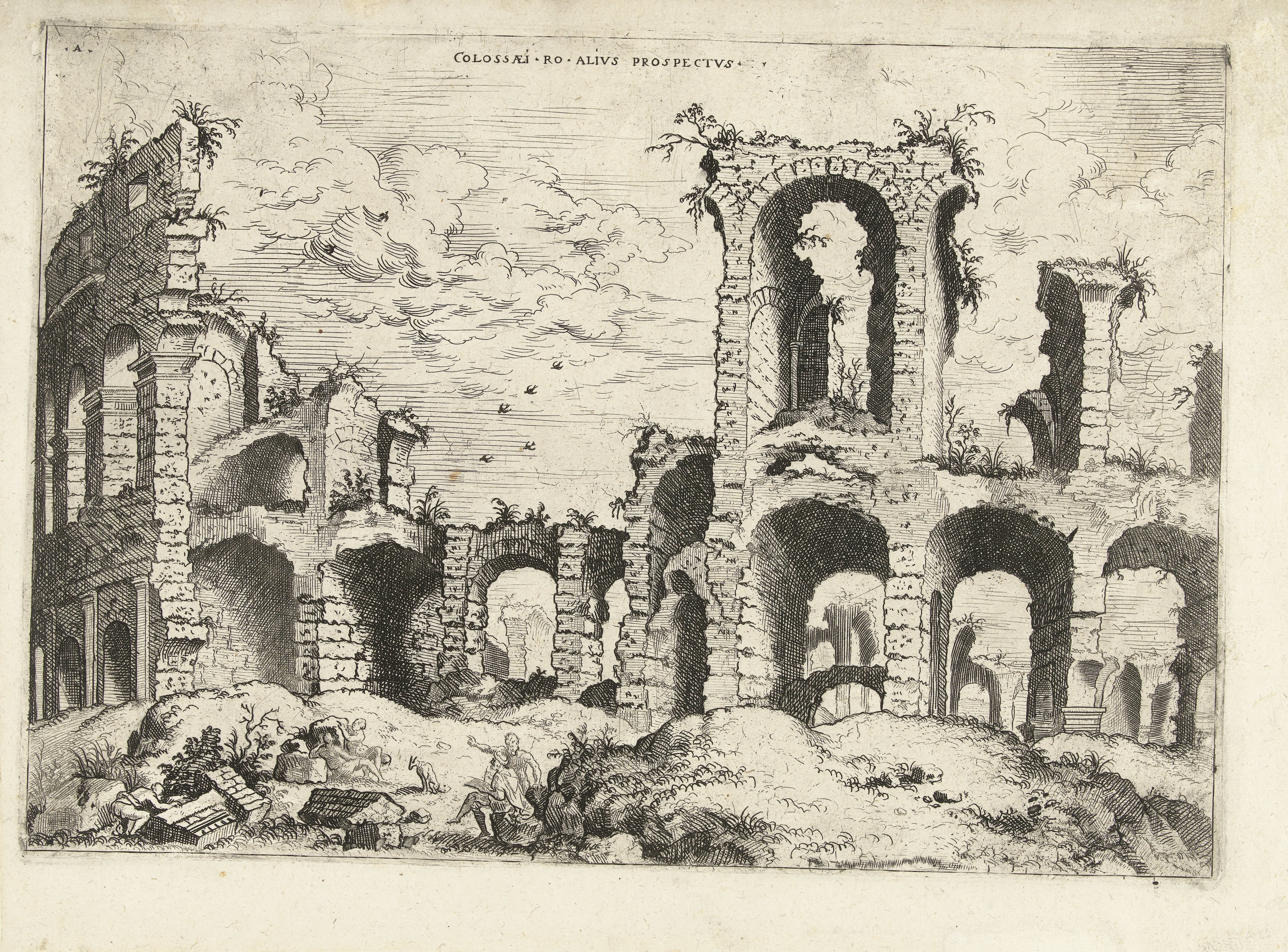 Tweede gezicht op het Colosseum te Rome