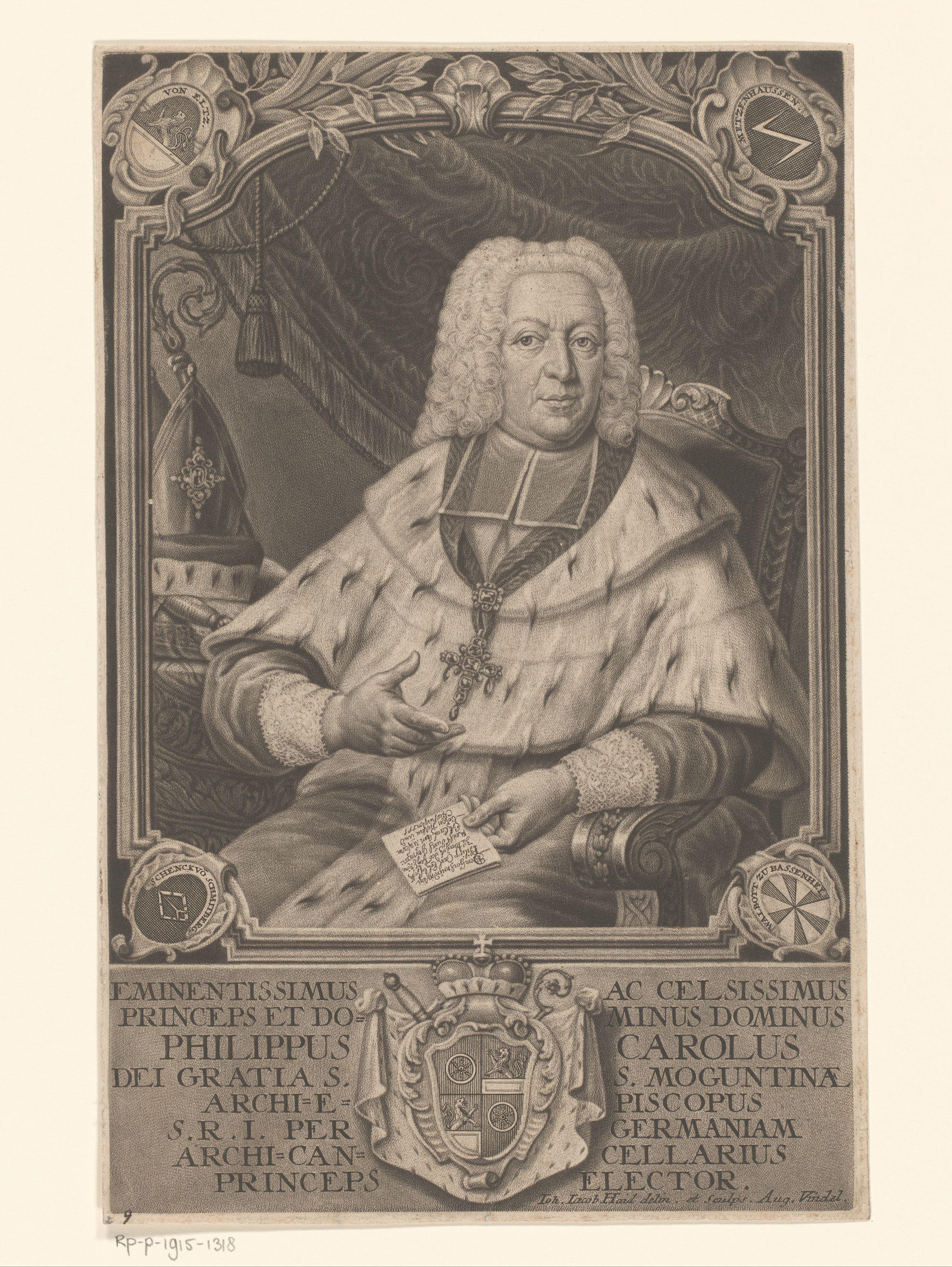 Portret van Philipp Karl von Eltz-Kempenich