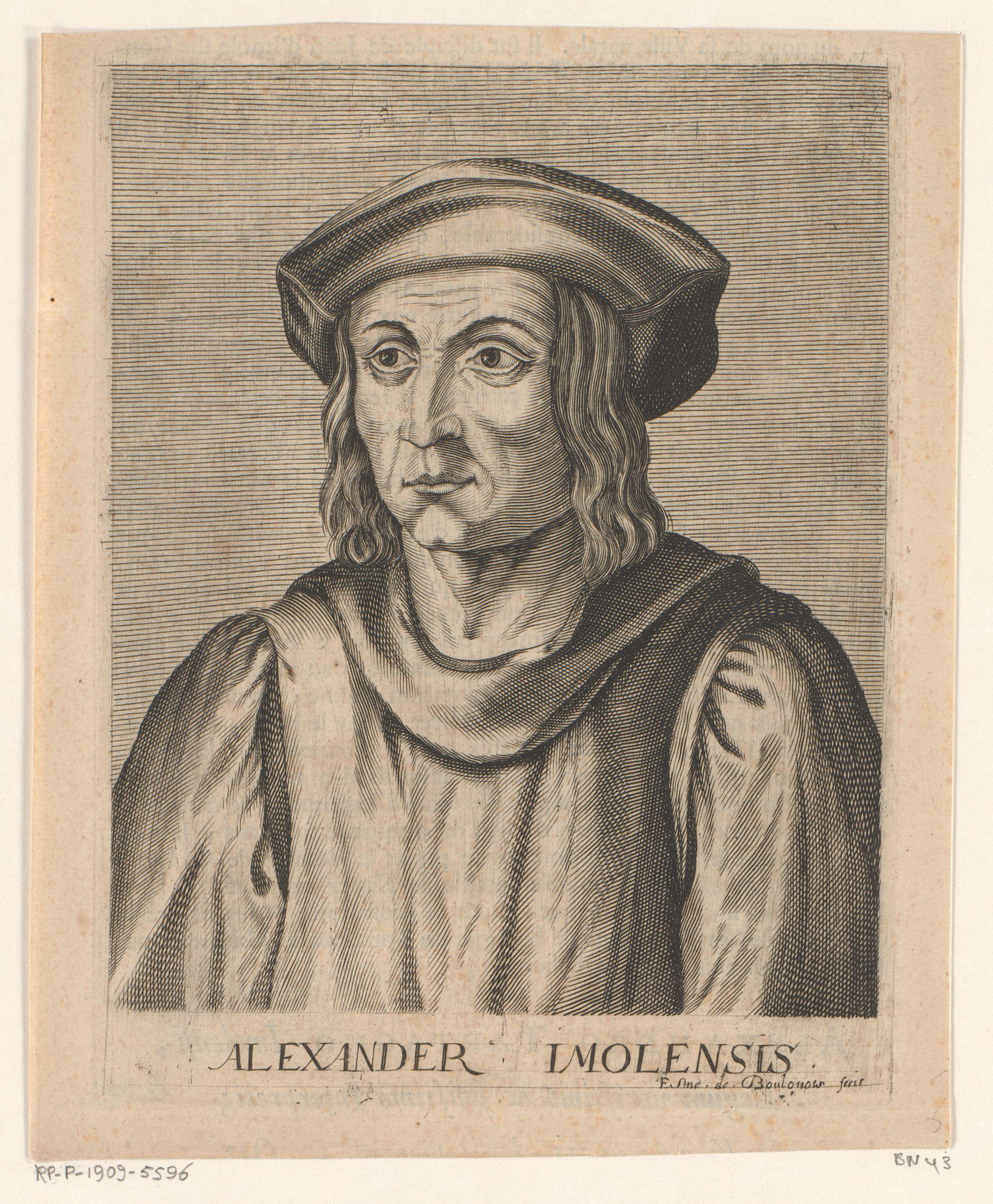 Portret van Alessandro Tartagni