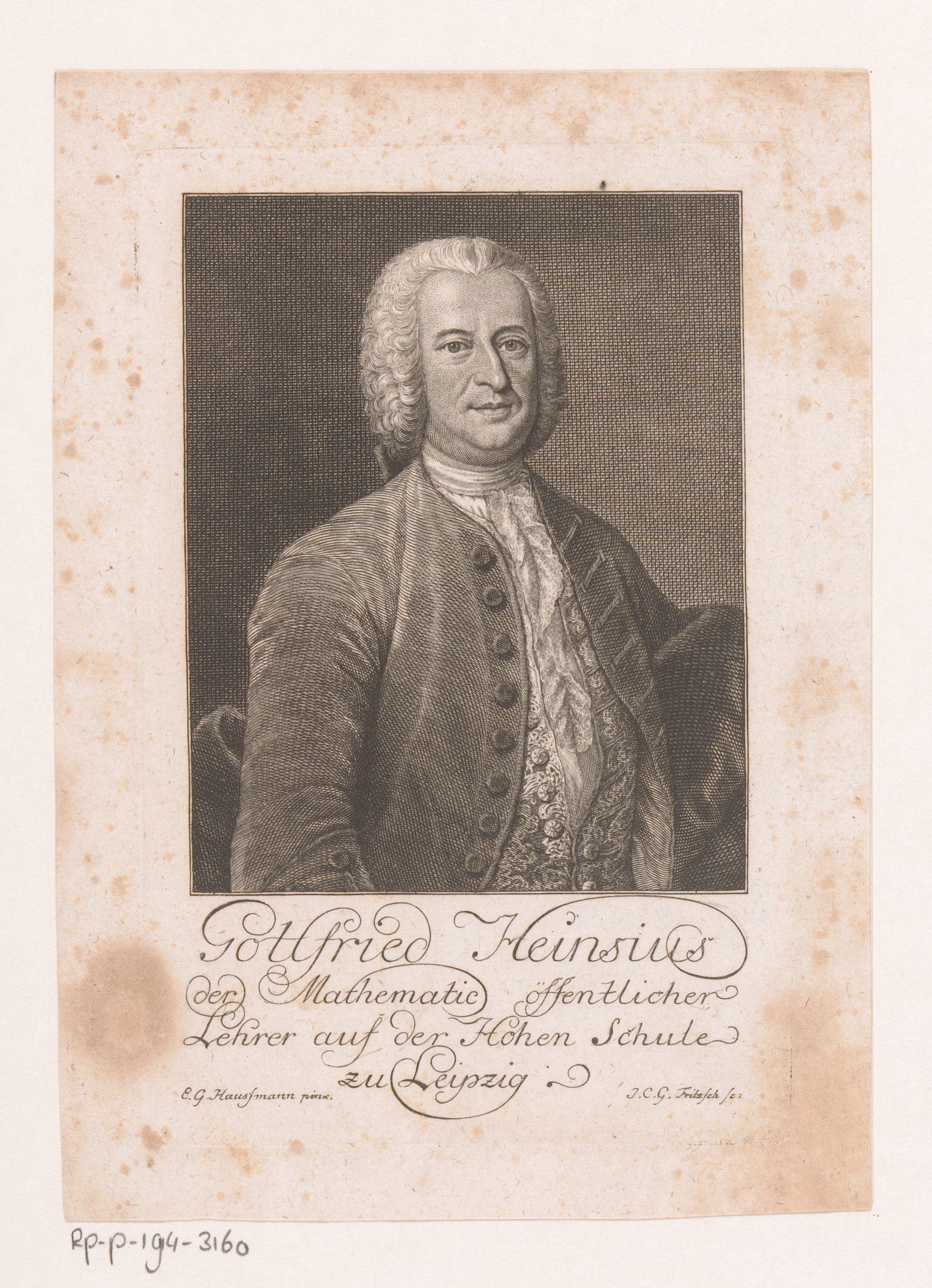 Portret van Gottfried Heinsius