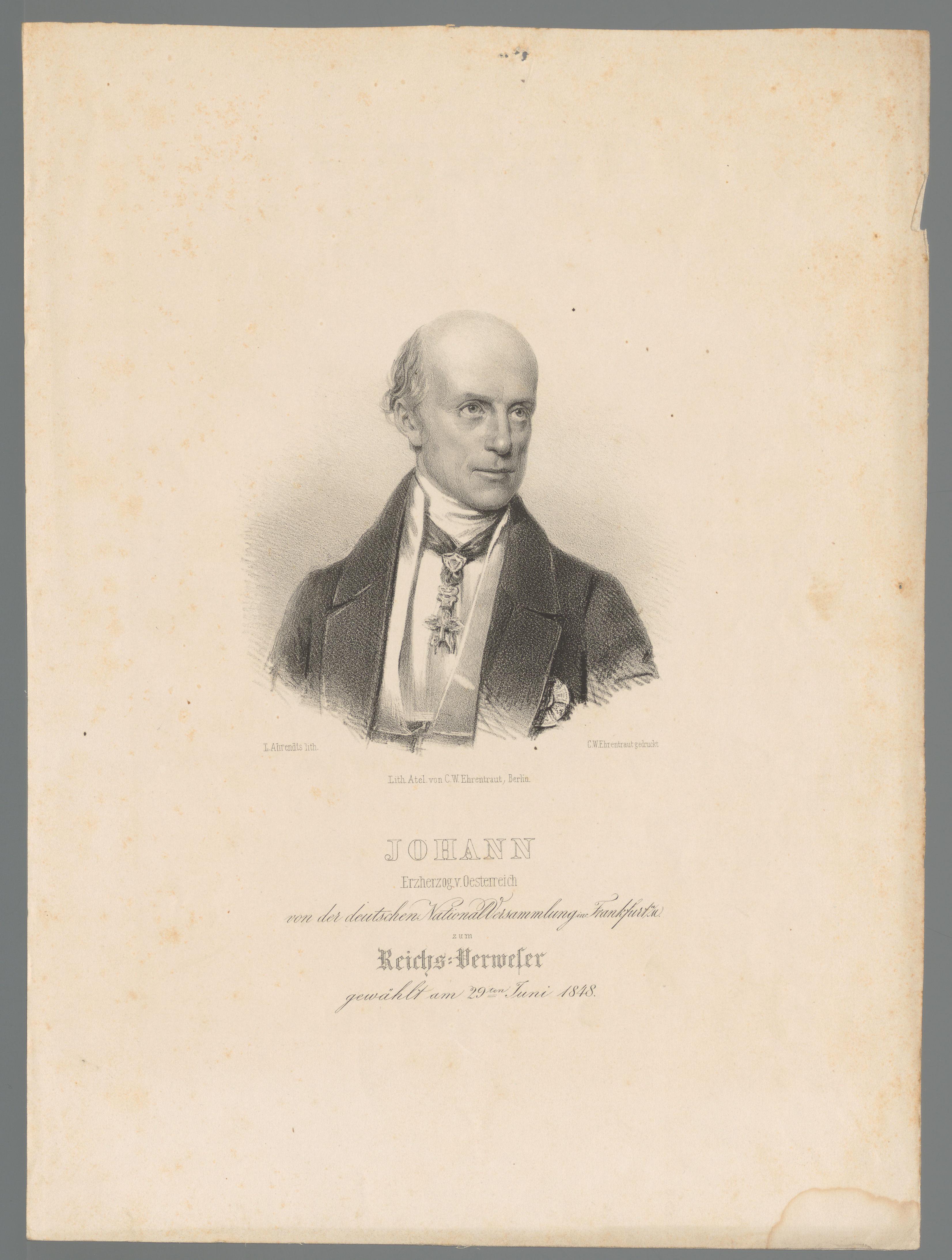 Portret van Johan van Oostenrijk