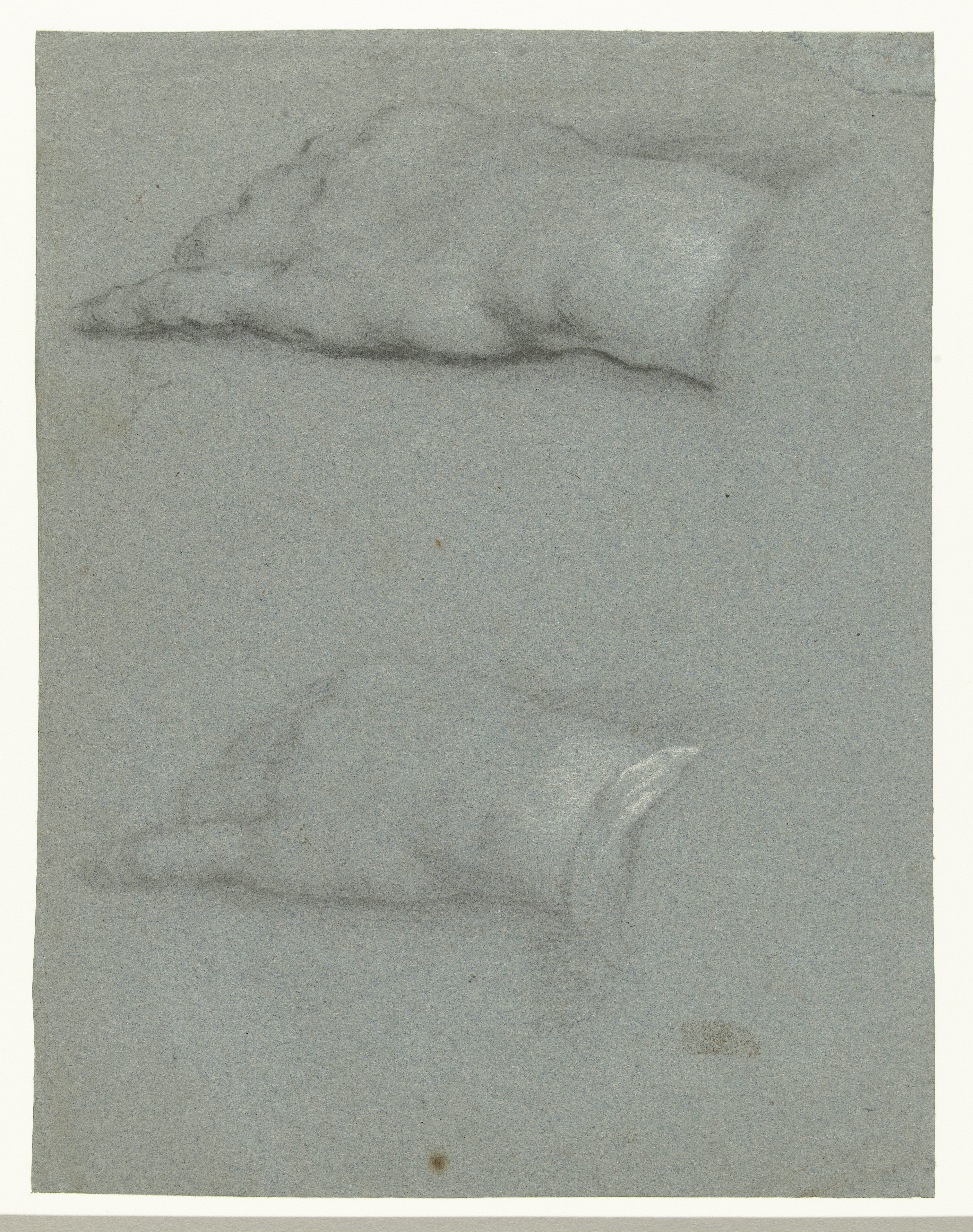 Twee studies van een linkerhand