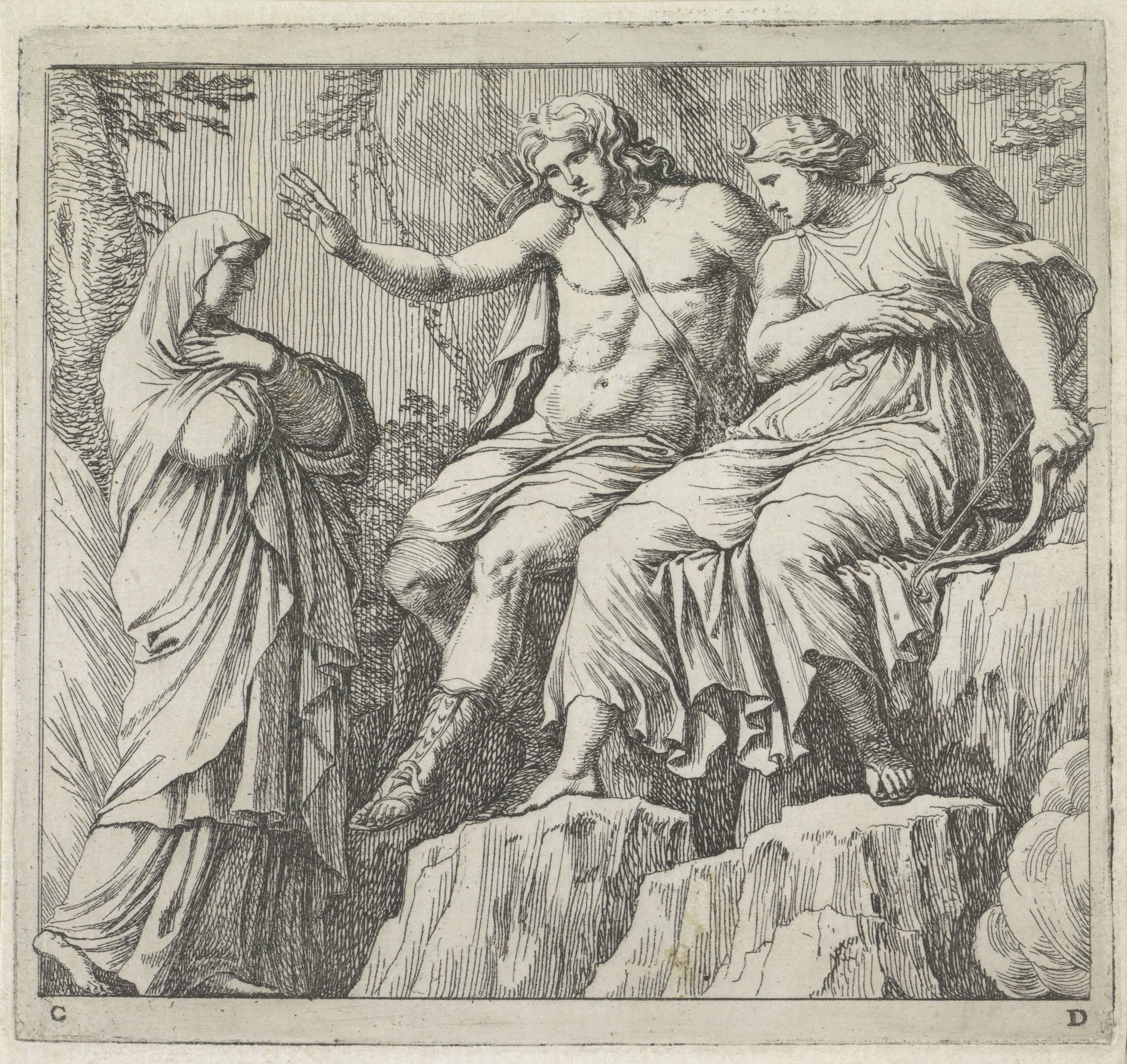 Niobe bij Apollo en Diana