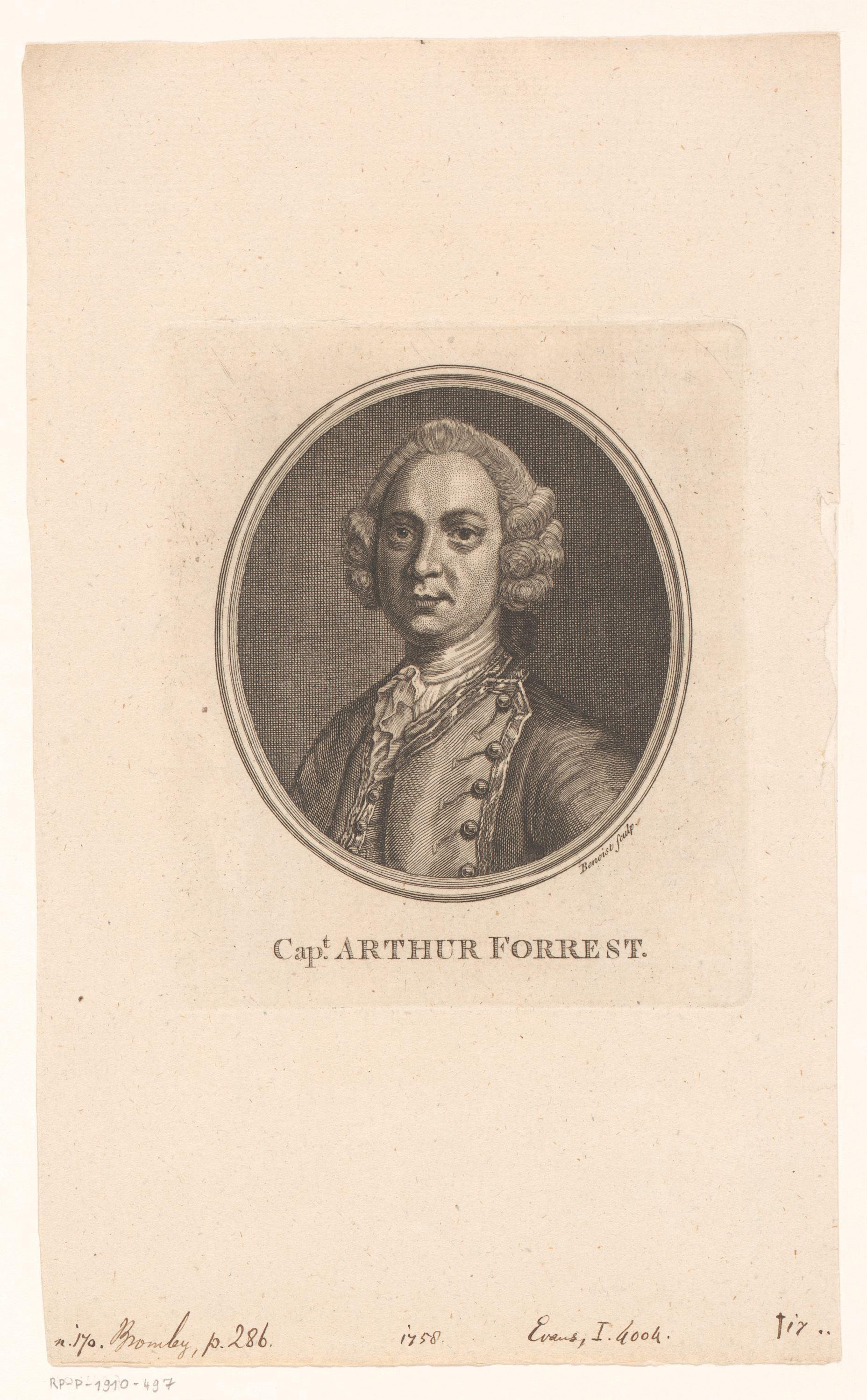 Portret van Arthur Forrest