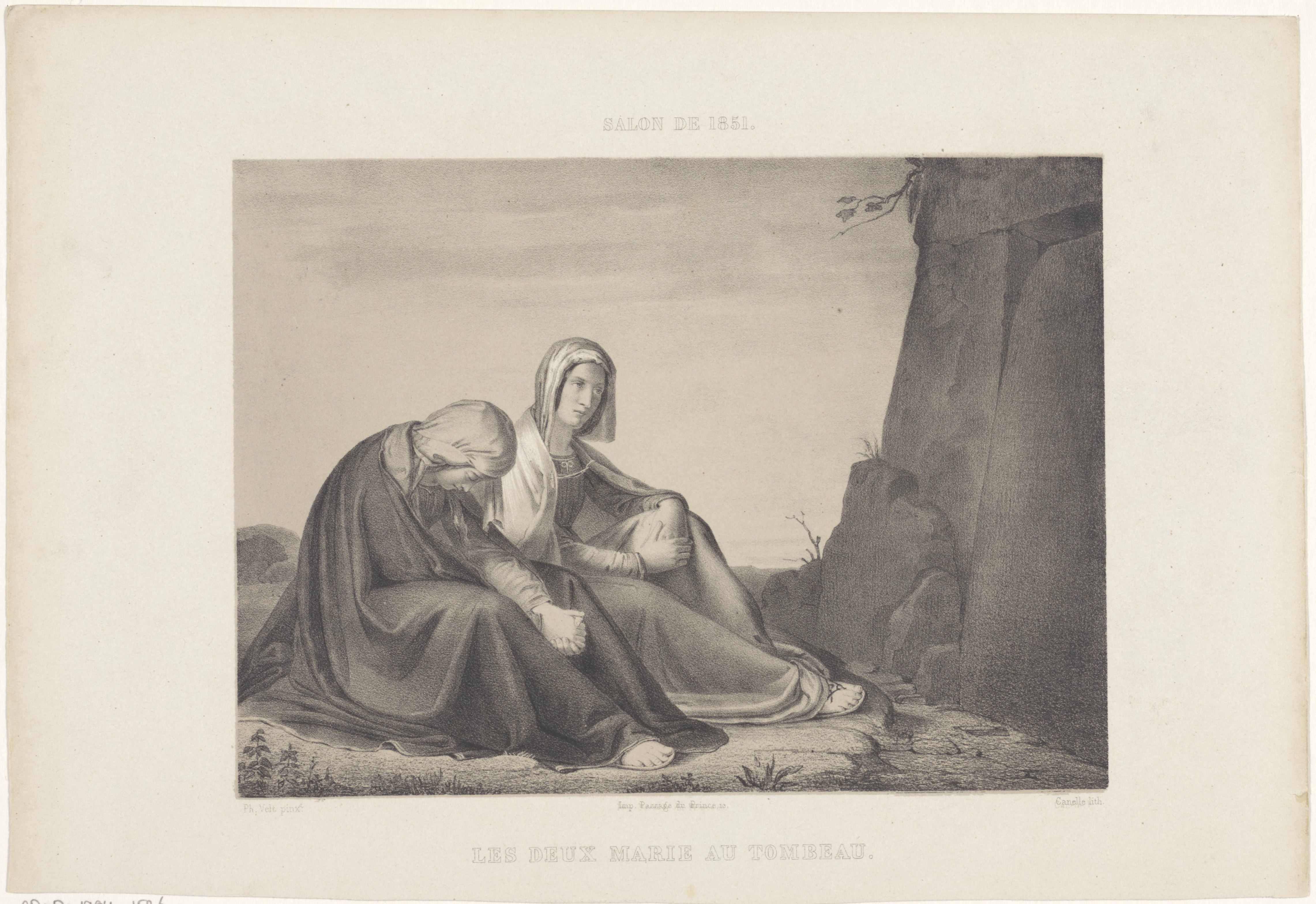 Twee Maria's bij het graf van Christus