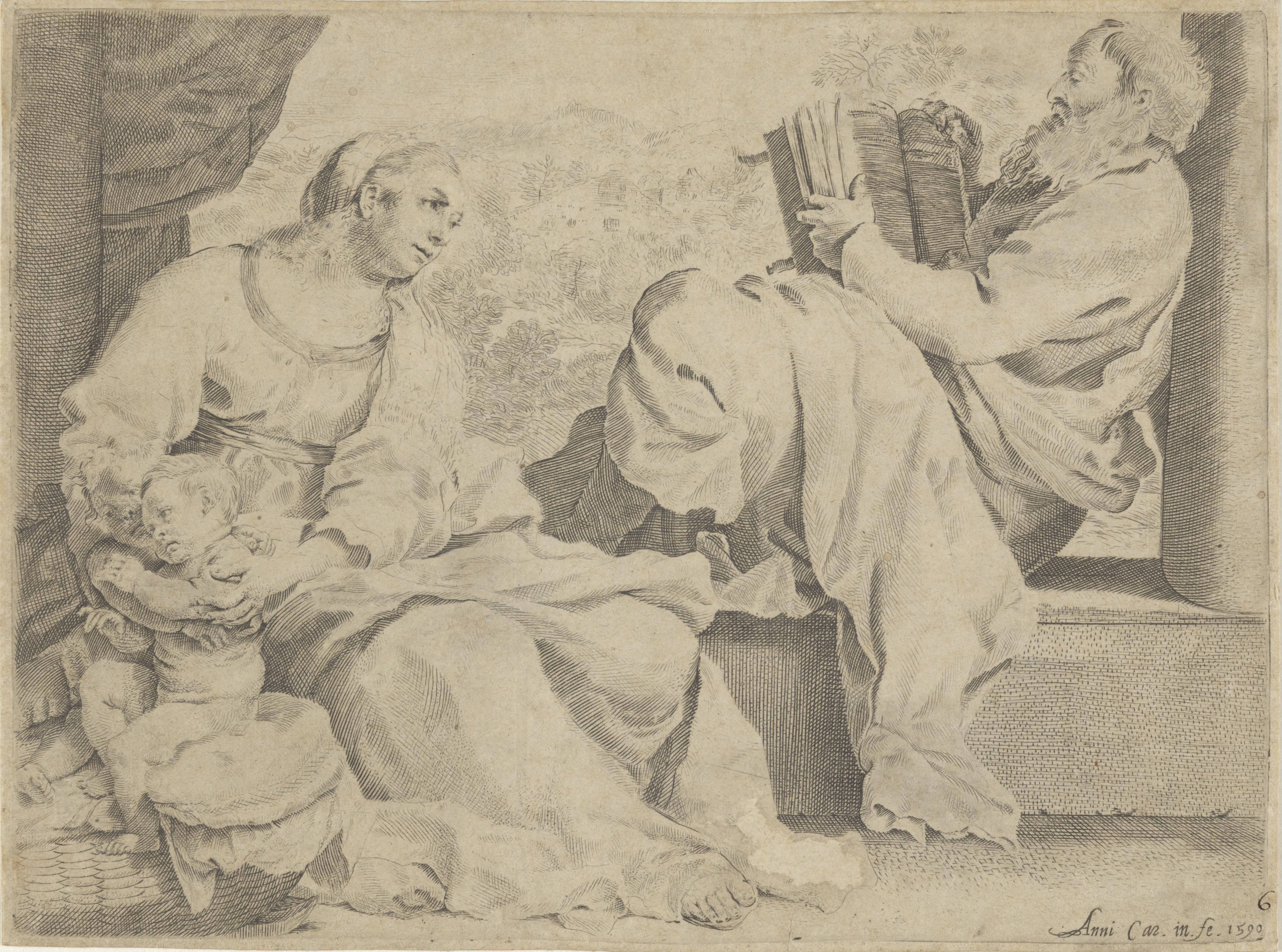 Heilige Familie met de jonge Johannes de Doper
