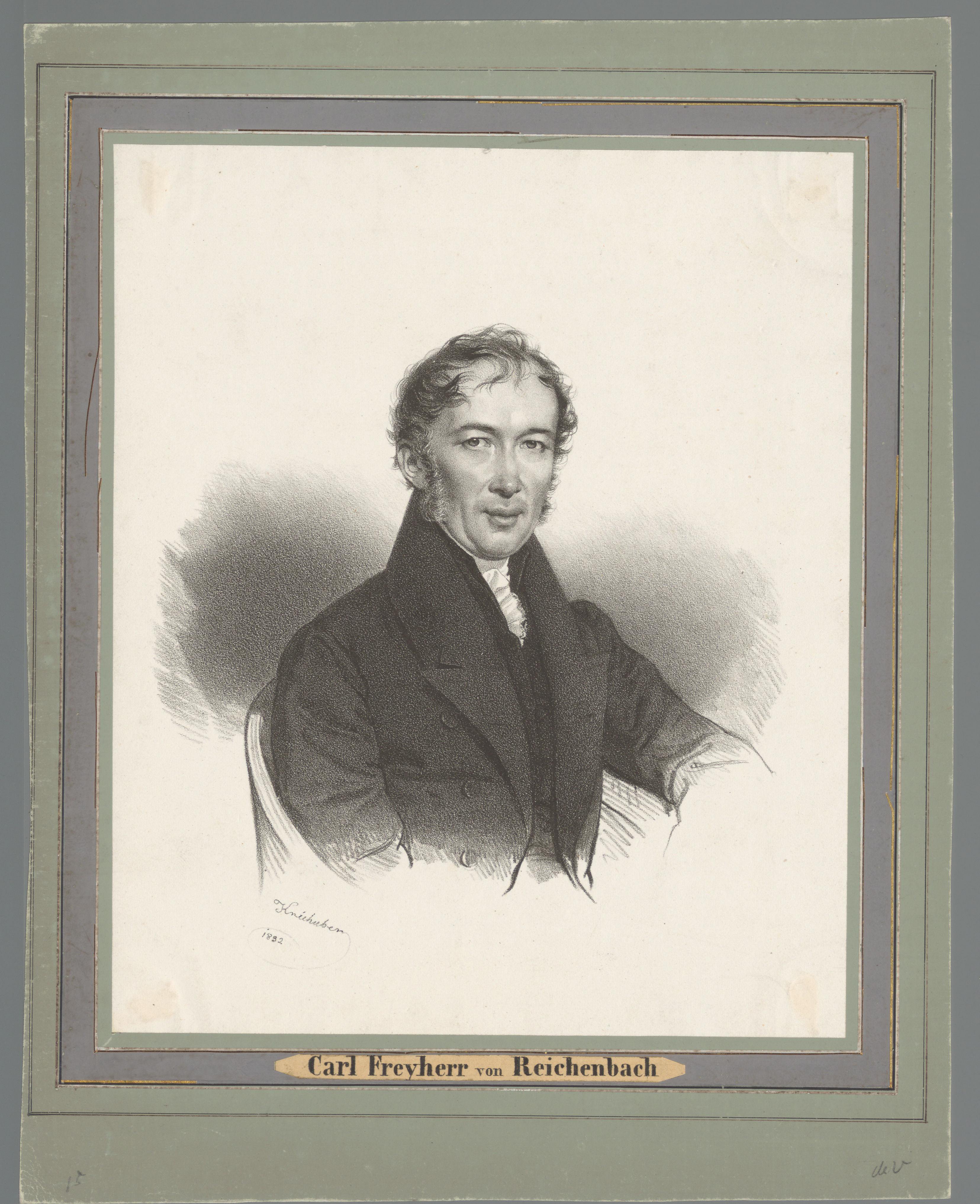 Portret van Karl von Reichenbach