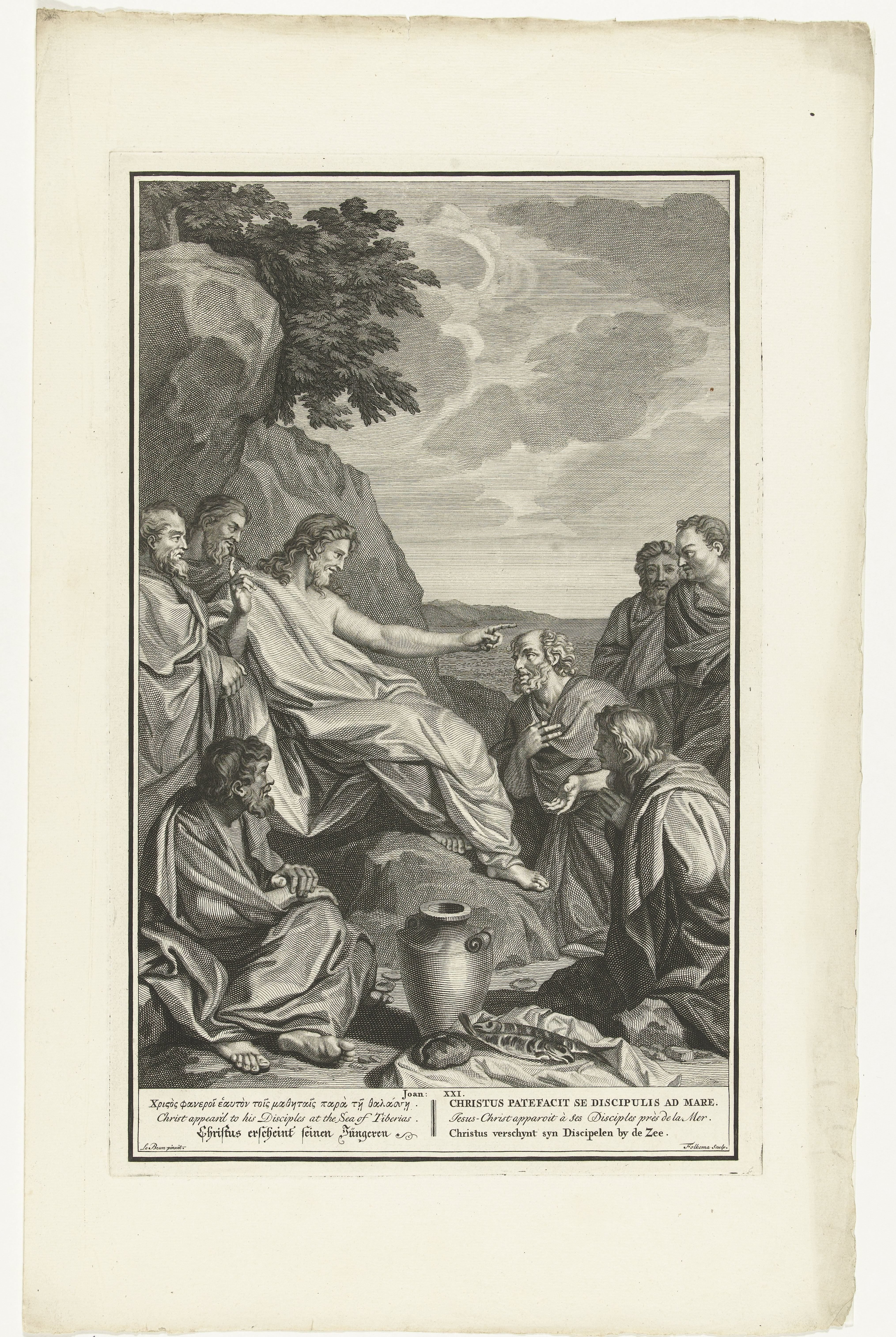 Christus verschijnt bij het Meer van Galilea