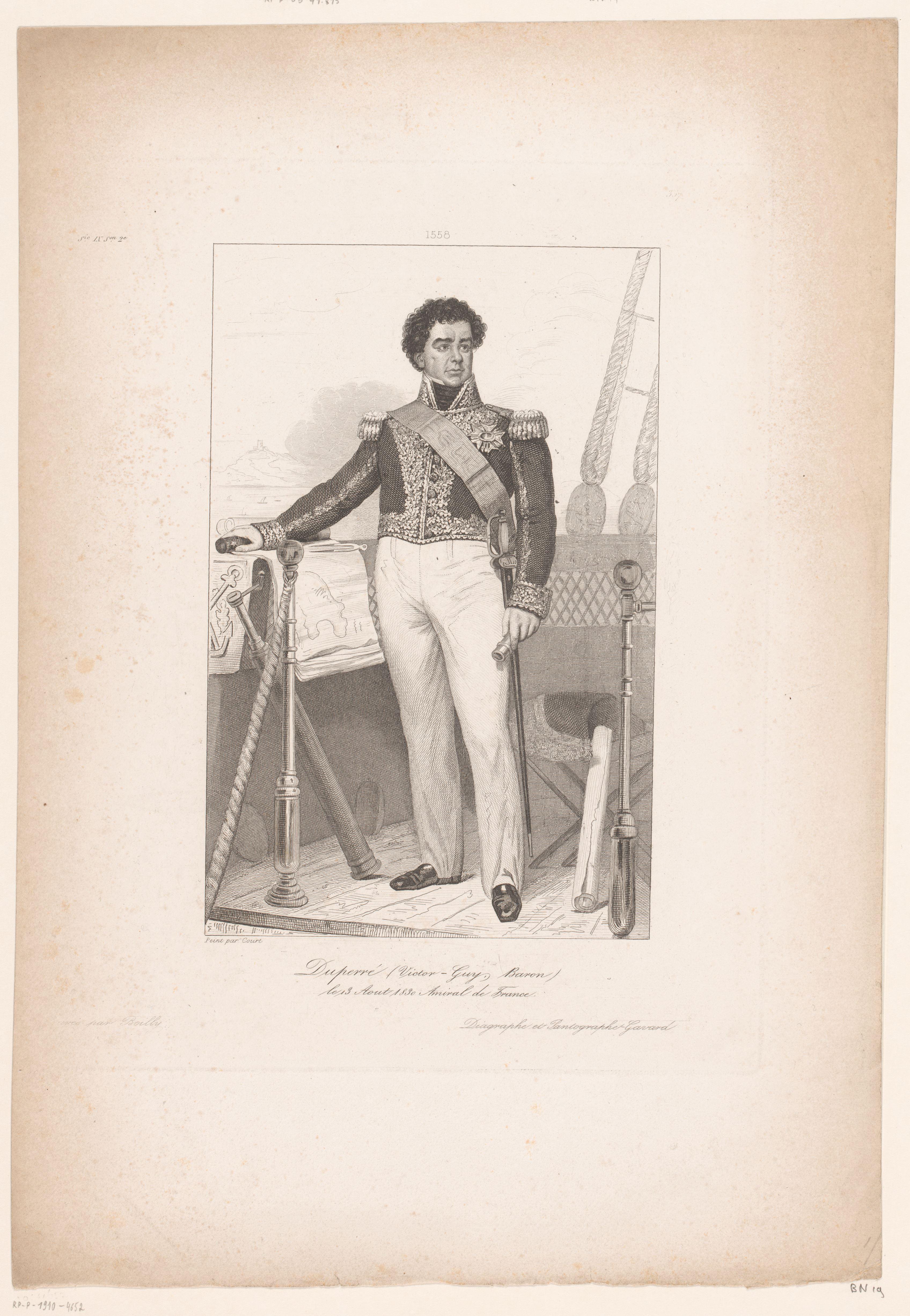 Portret van baron Guy-Victor Duperré