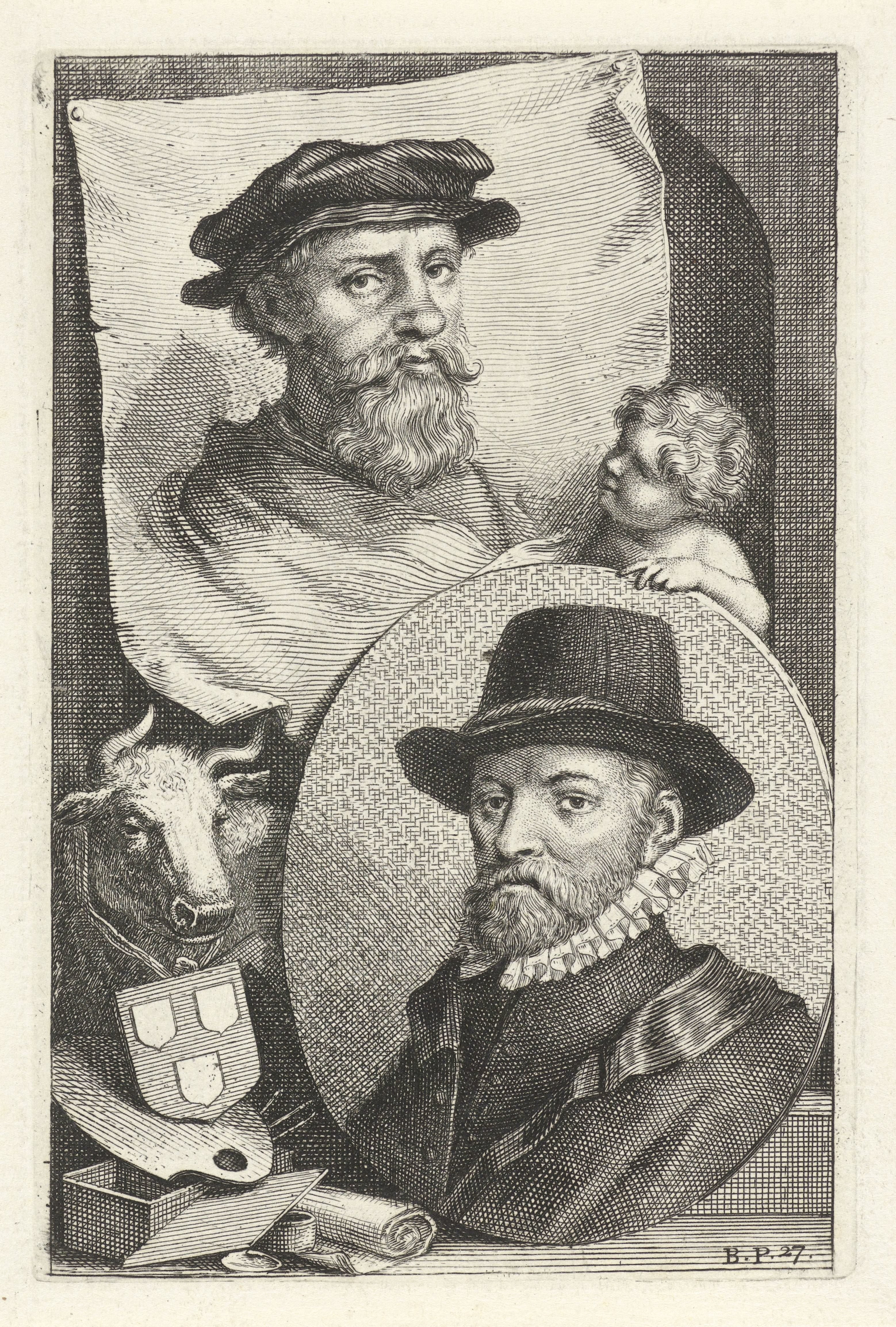 Portretten van Dirck en Wouter Pietersz. Crabeth