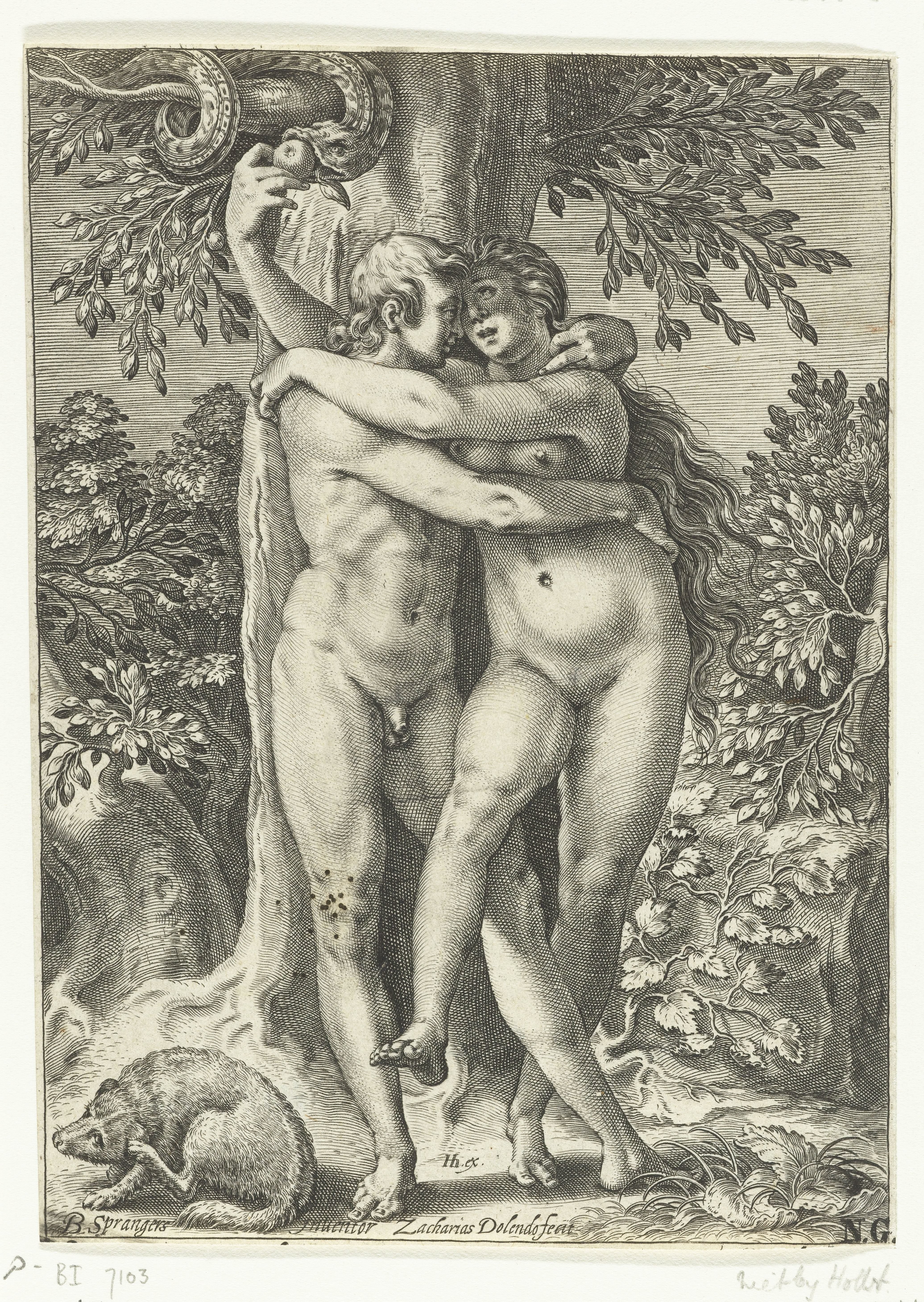 De verzoeking van Adam en Eva