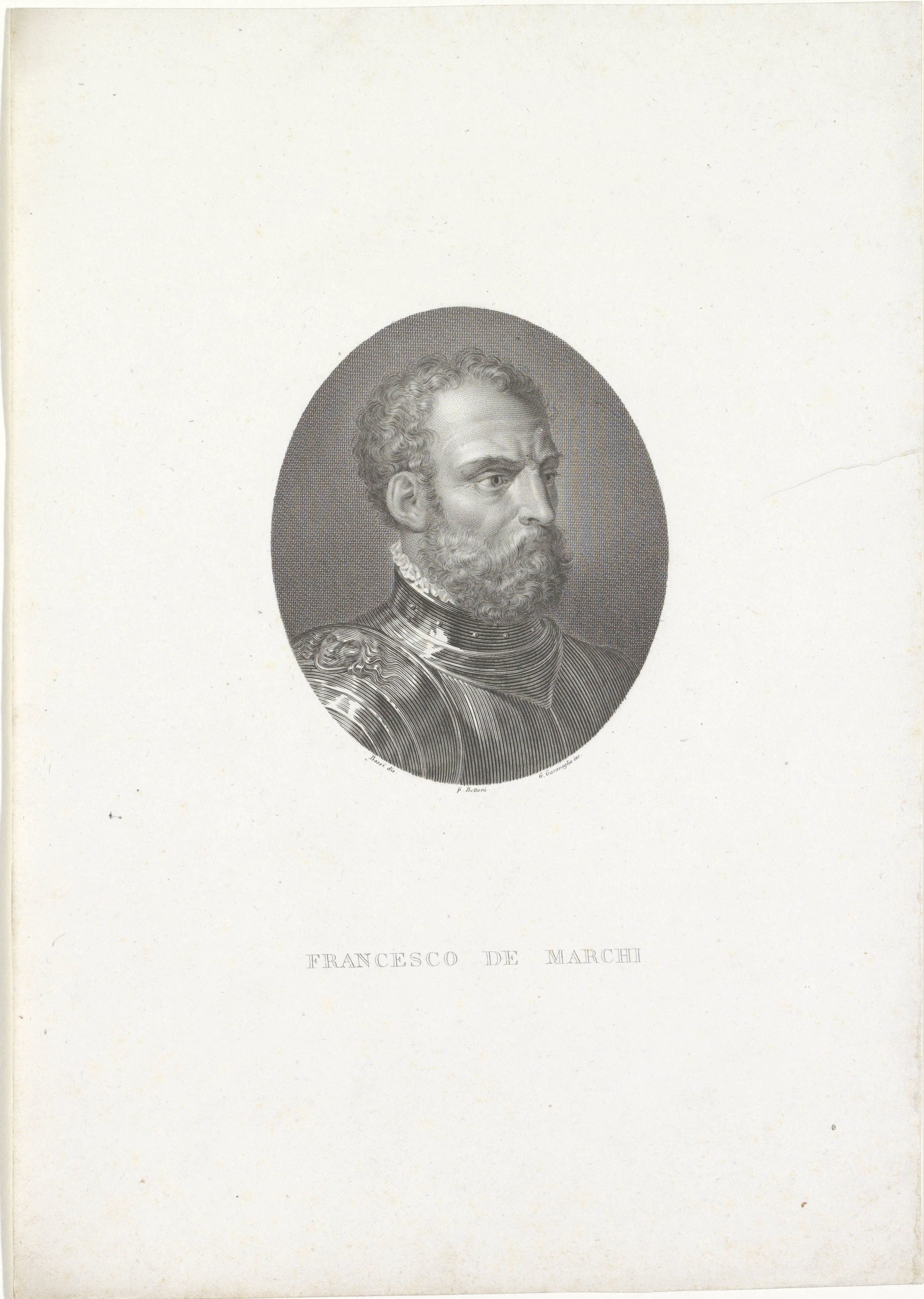 Portret van Francesco de Marchi