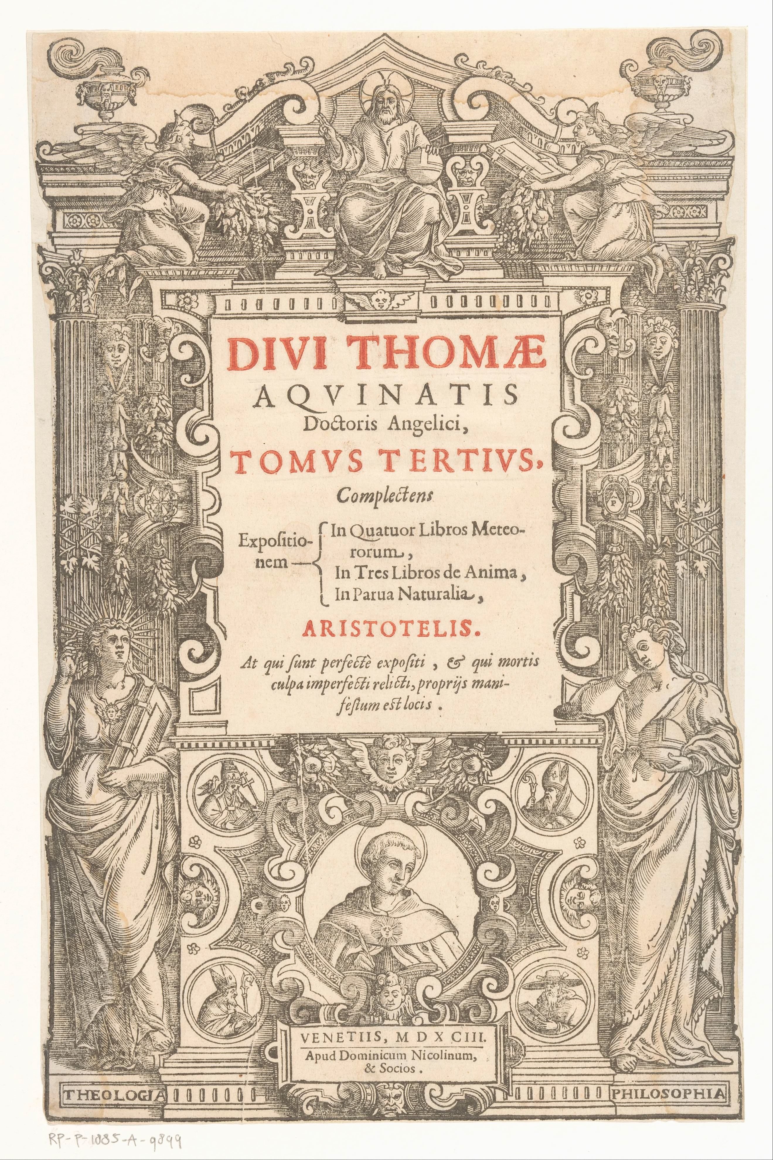 Portret van Thomas van Aquino