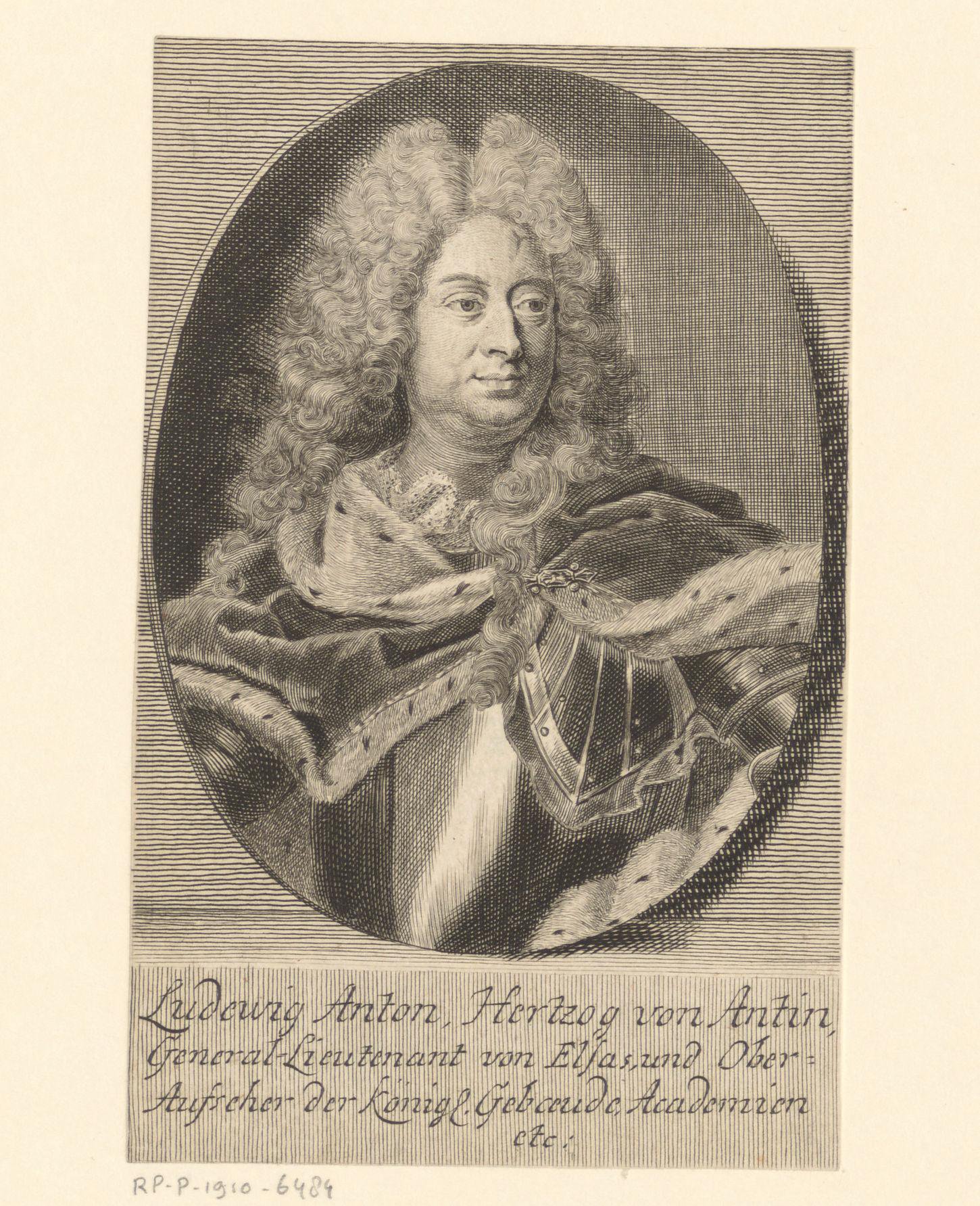 Portret van Louis-Antoine de Pardaillan de Gondrin, hertog van Antin