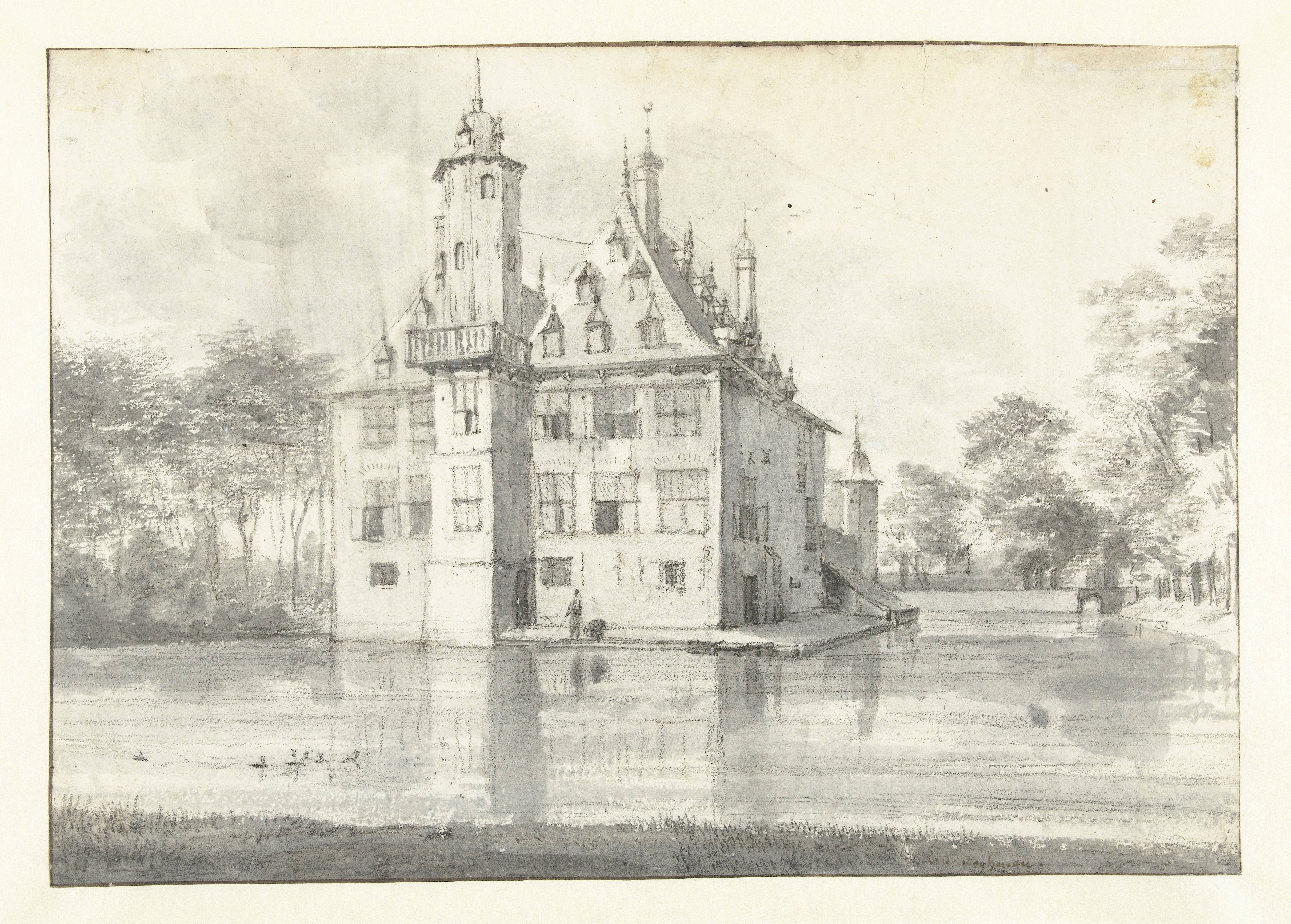 View of Huis te Voorn, Seen from the North-east