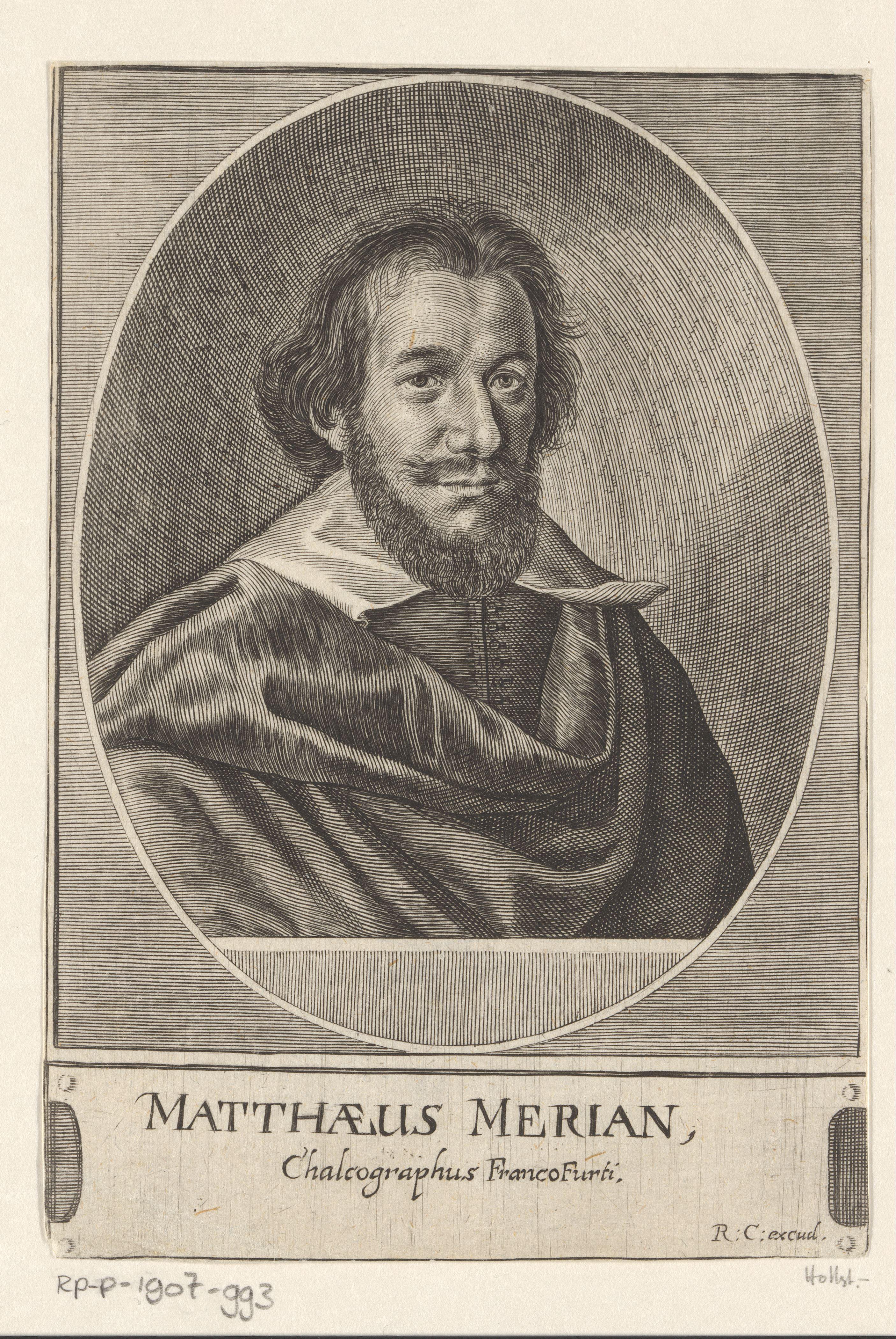 Portret van Matthaeus Merian