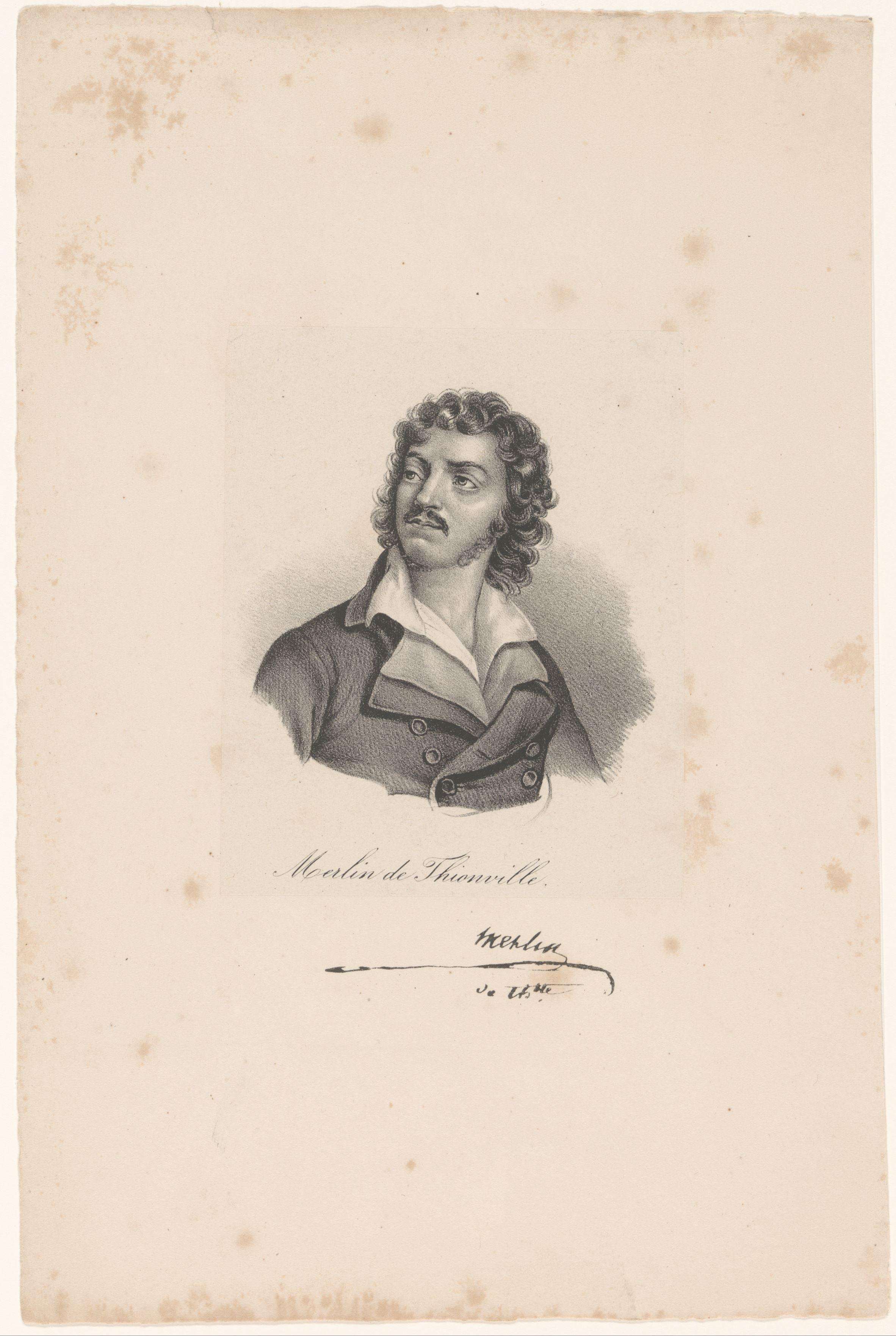 Portret van Antoine Christophe Merlin