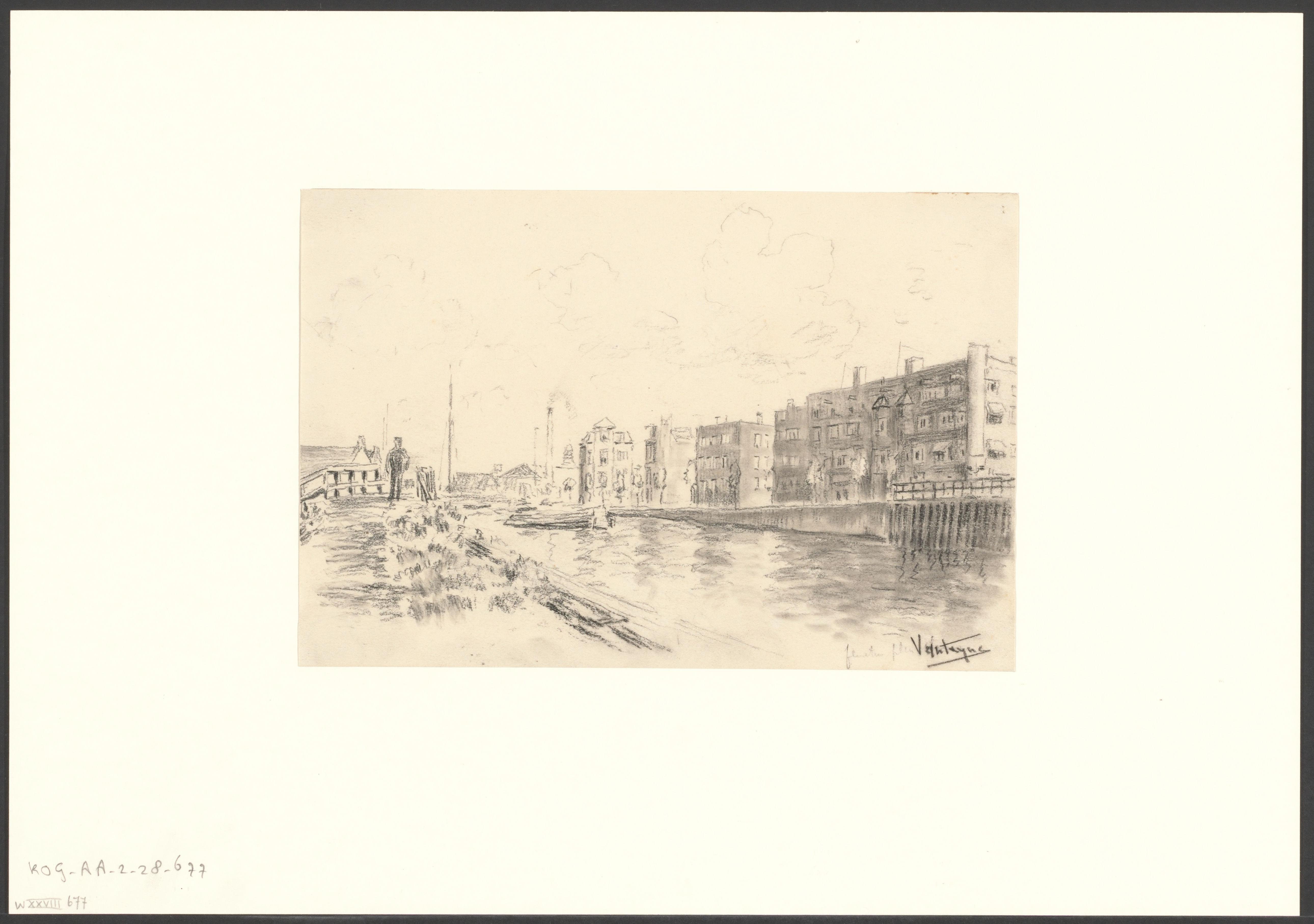 Gezicht op de Kostverlorenvaart