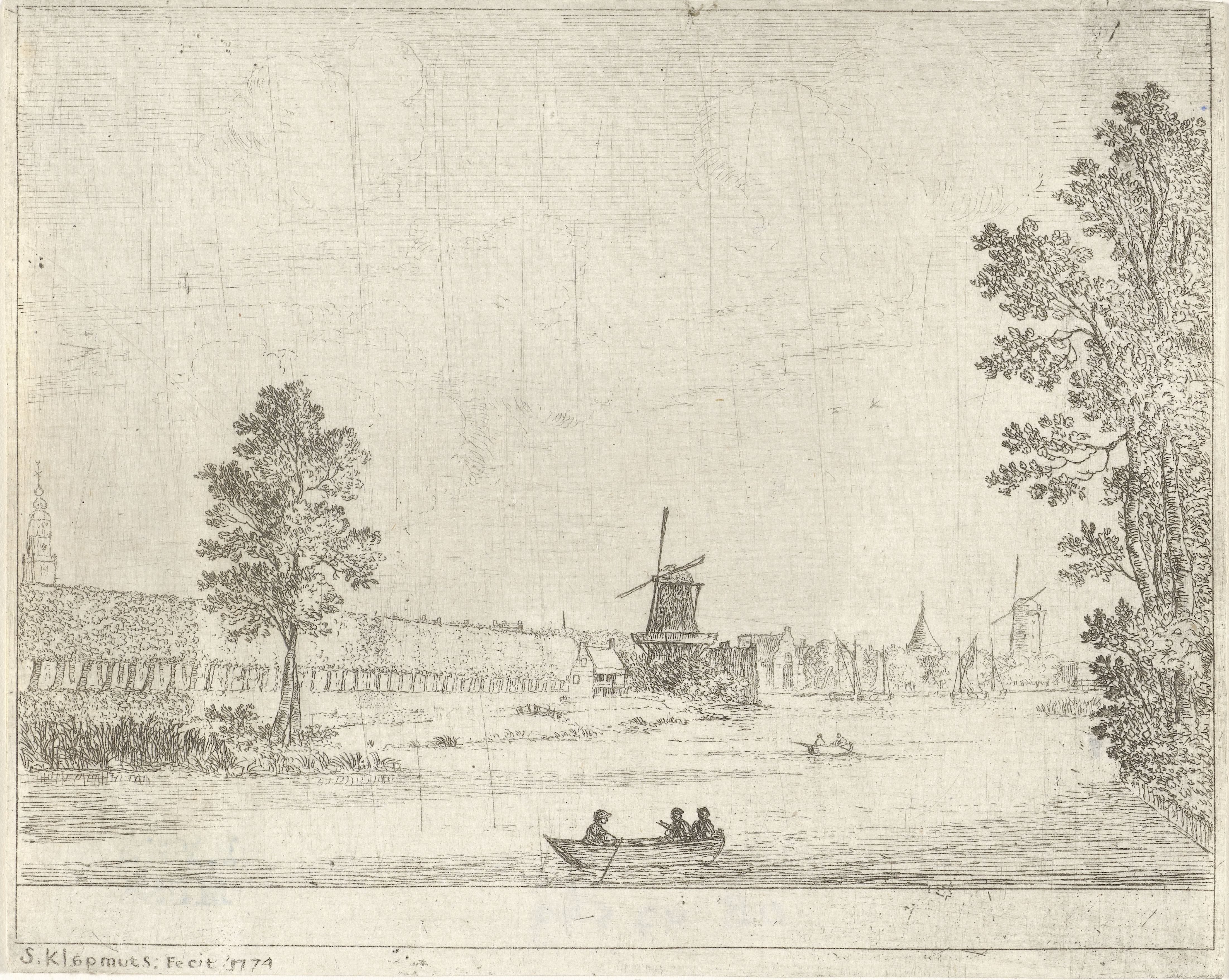Molens aan het water bij Gouda