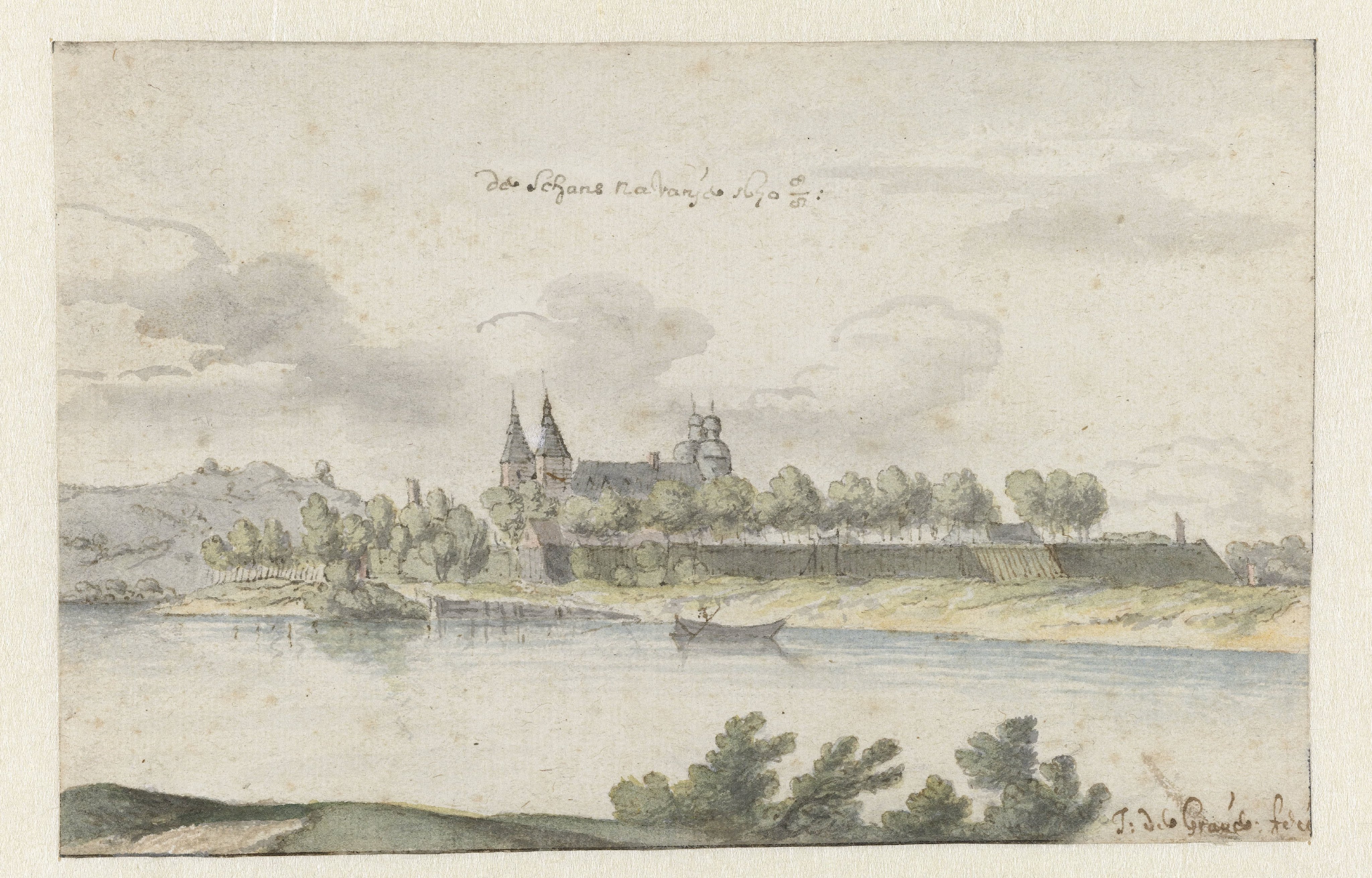 View of Fort Navagne, Limburg