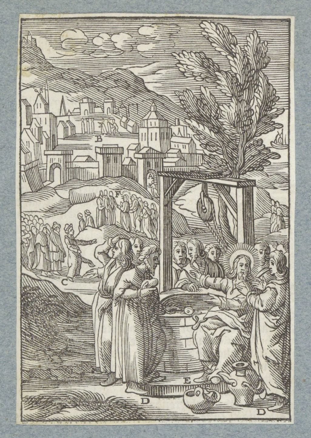 Christus en zijn leerlingen bij de put in Sichar