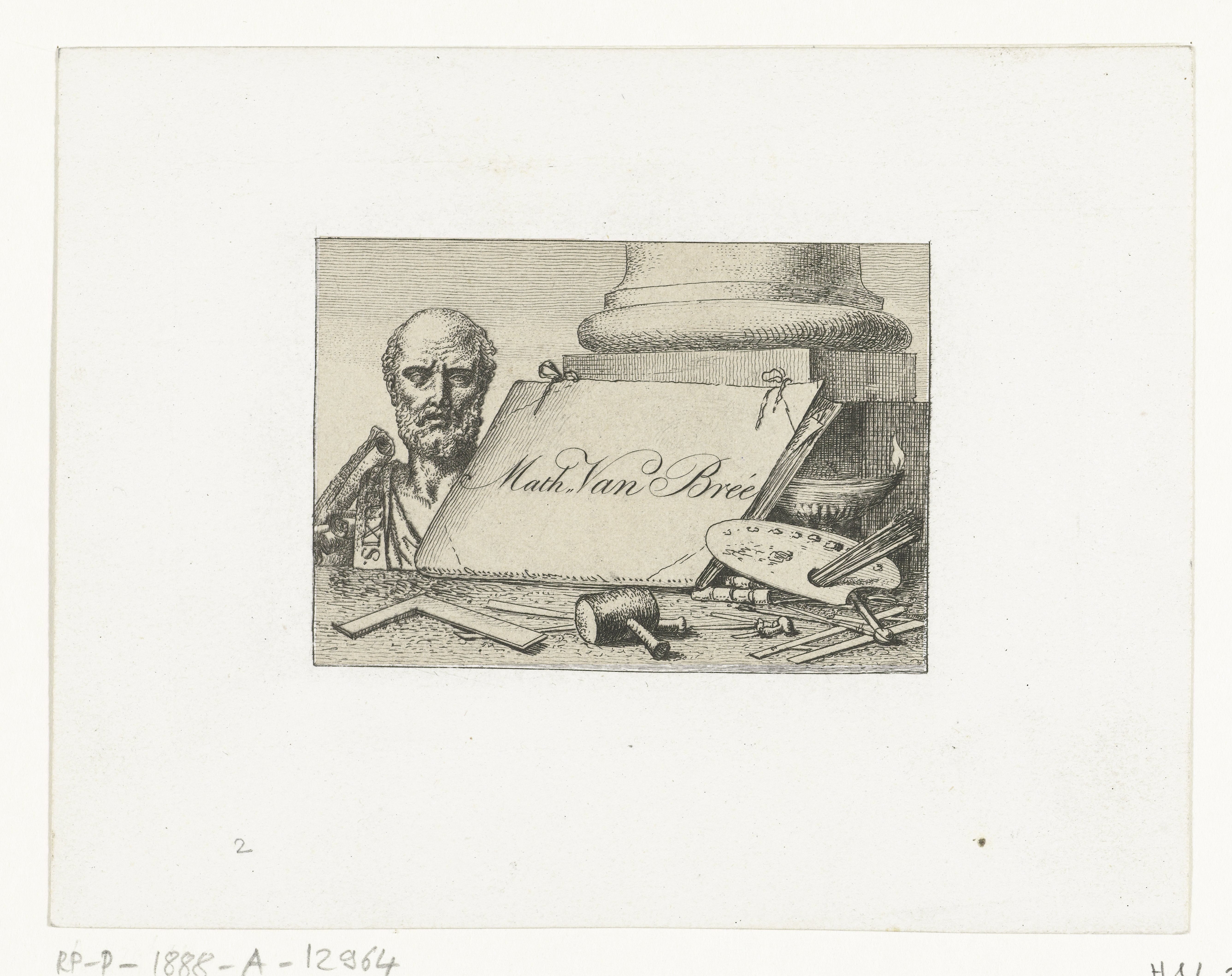 Naamkaartje van Mattheus Ignatius van Bree