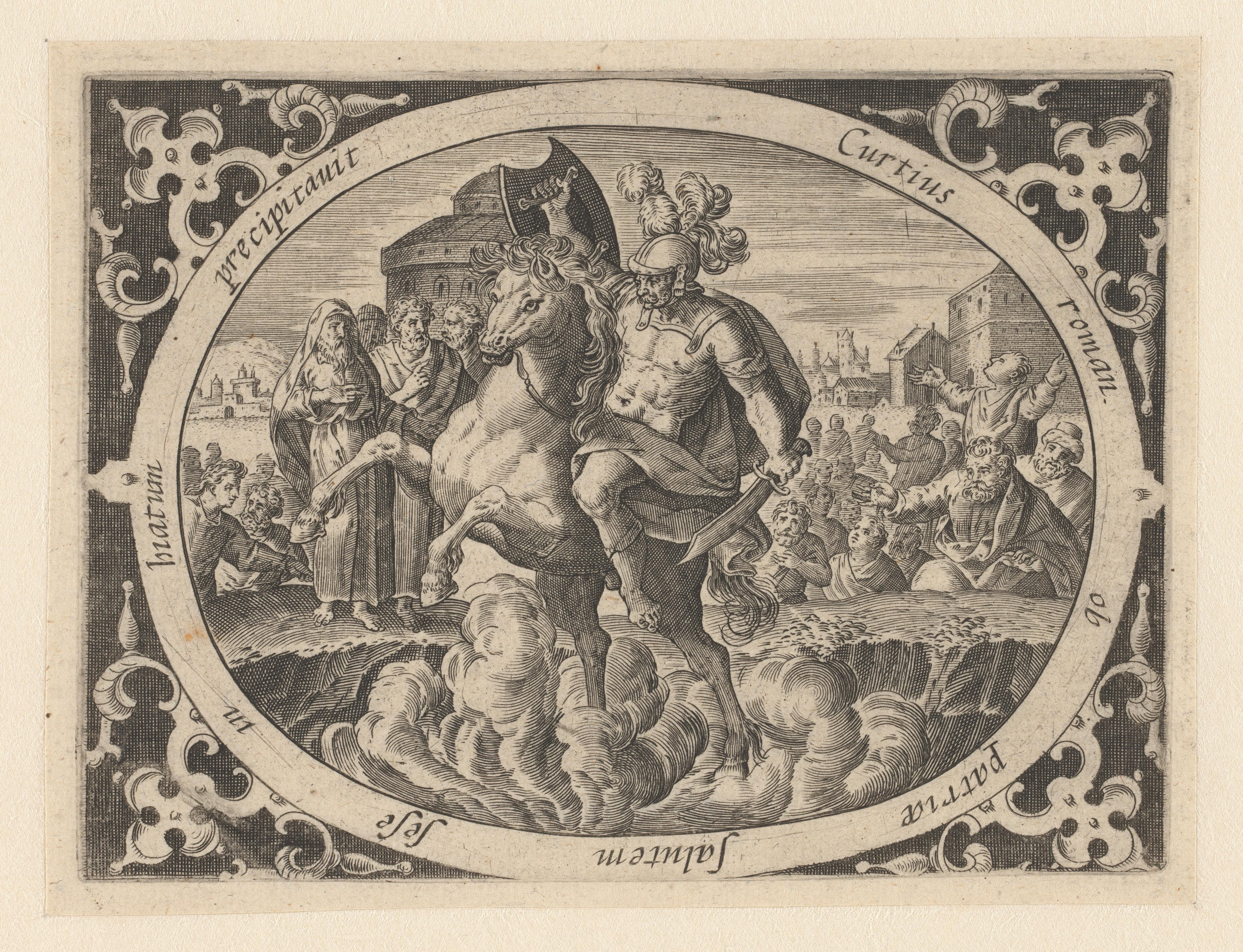 Marcus Curtius gooit hemzelf in de put