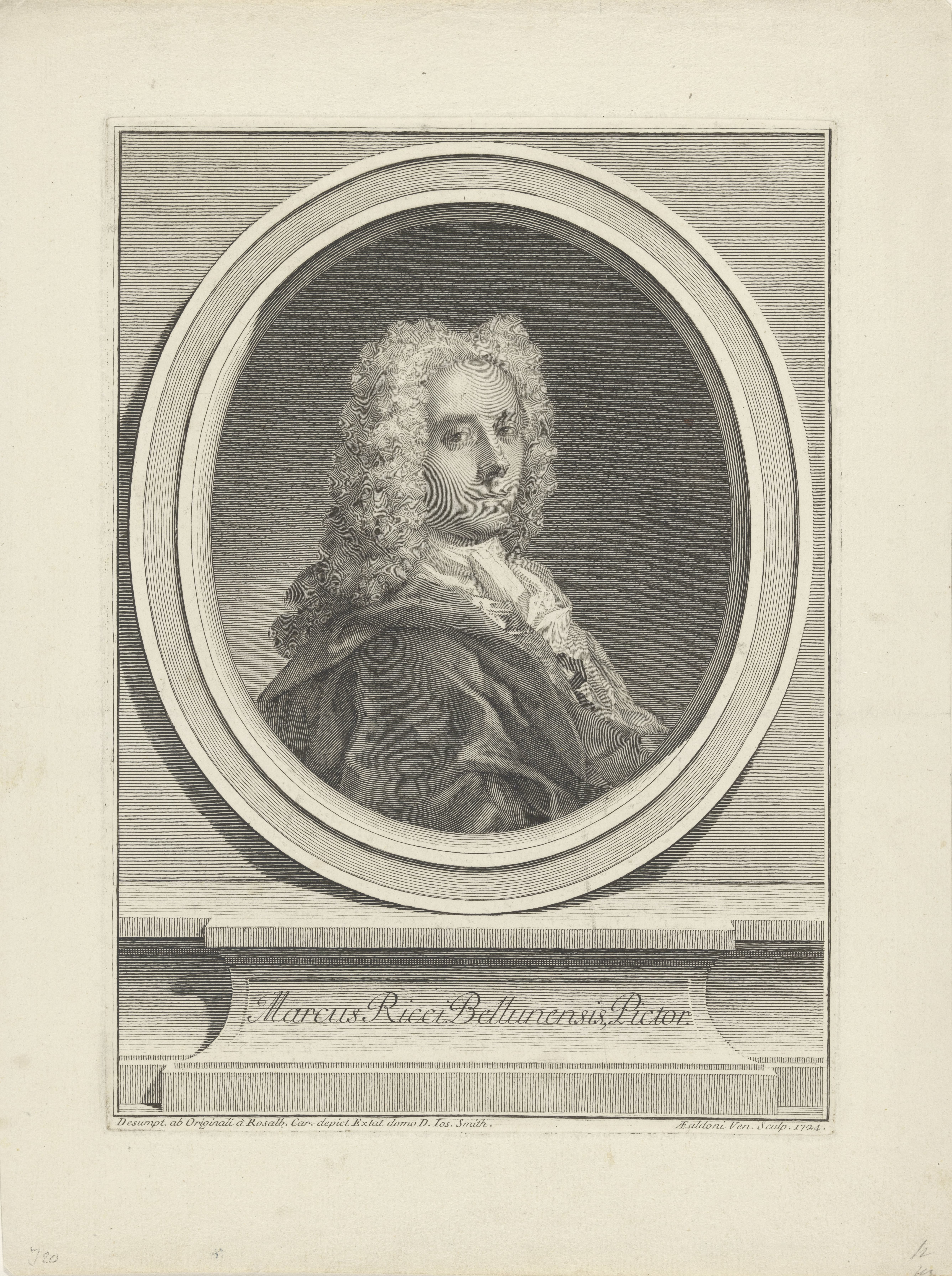 Portret van schilder Marco Ricci