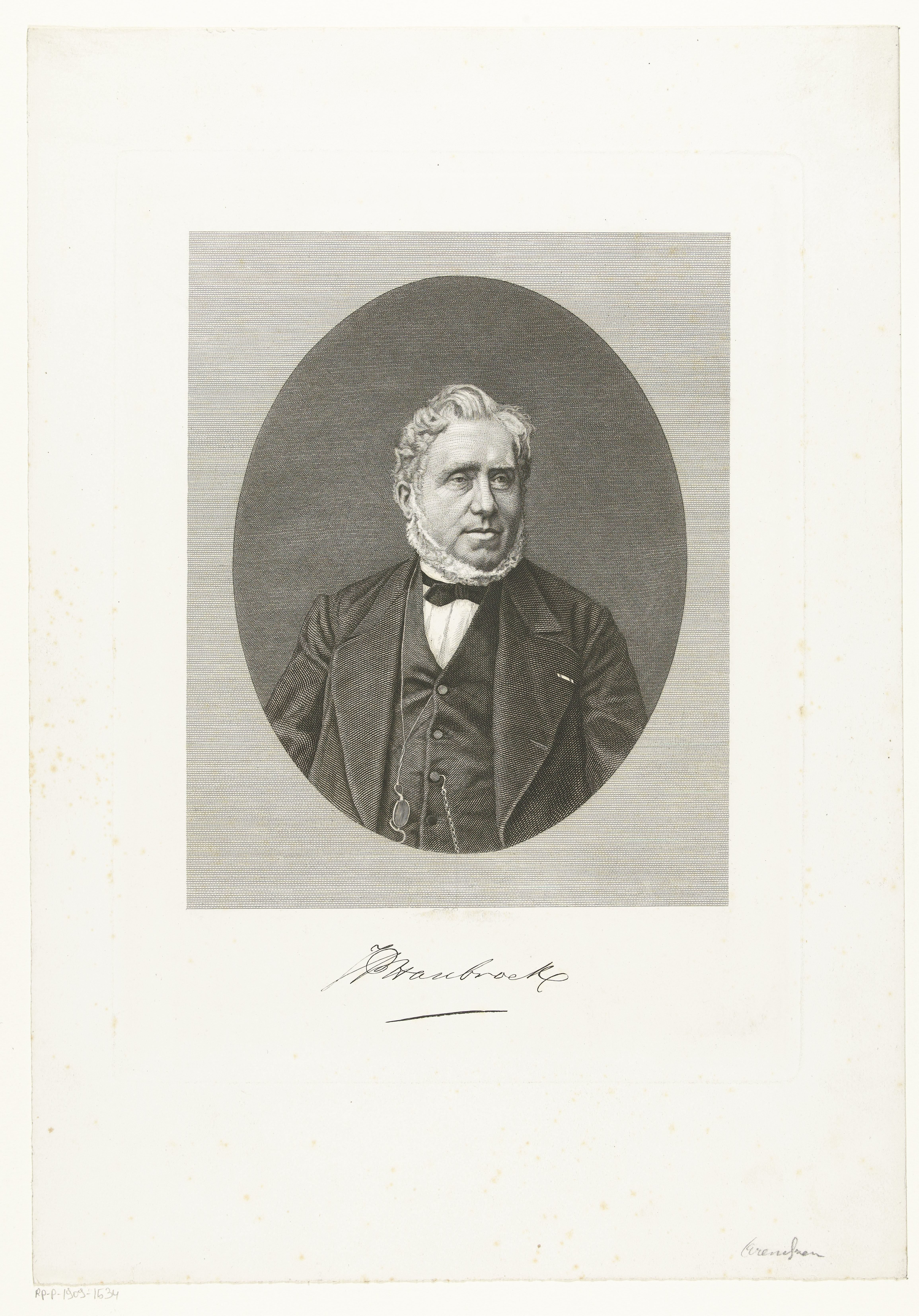 Portret van Johannes Petrus Hasebroek