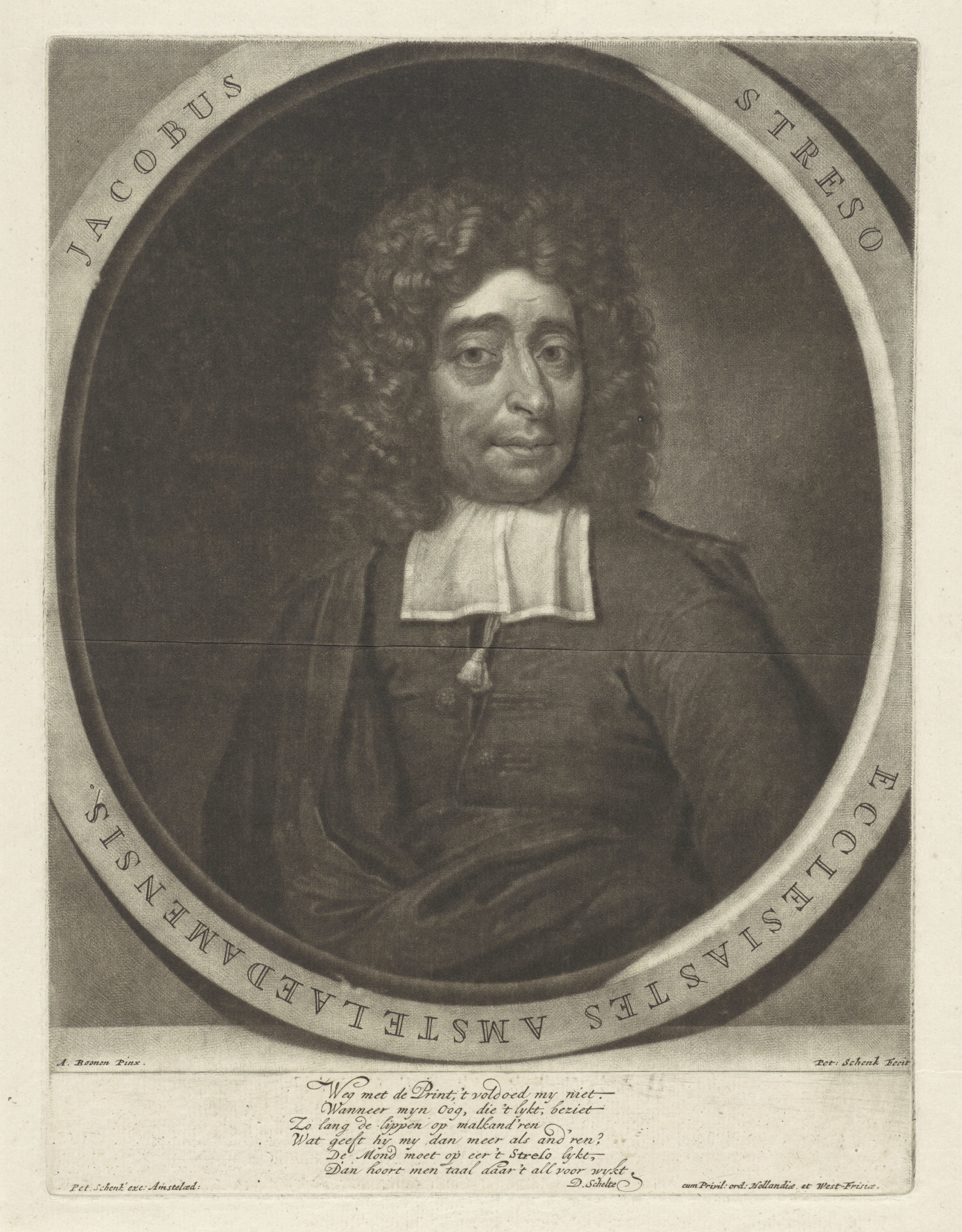 Portret van Jacobus Streso
