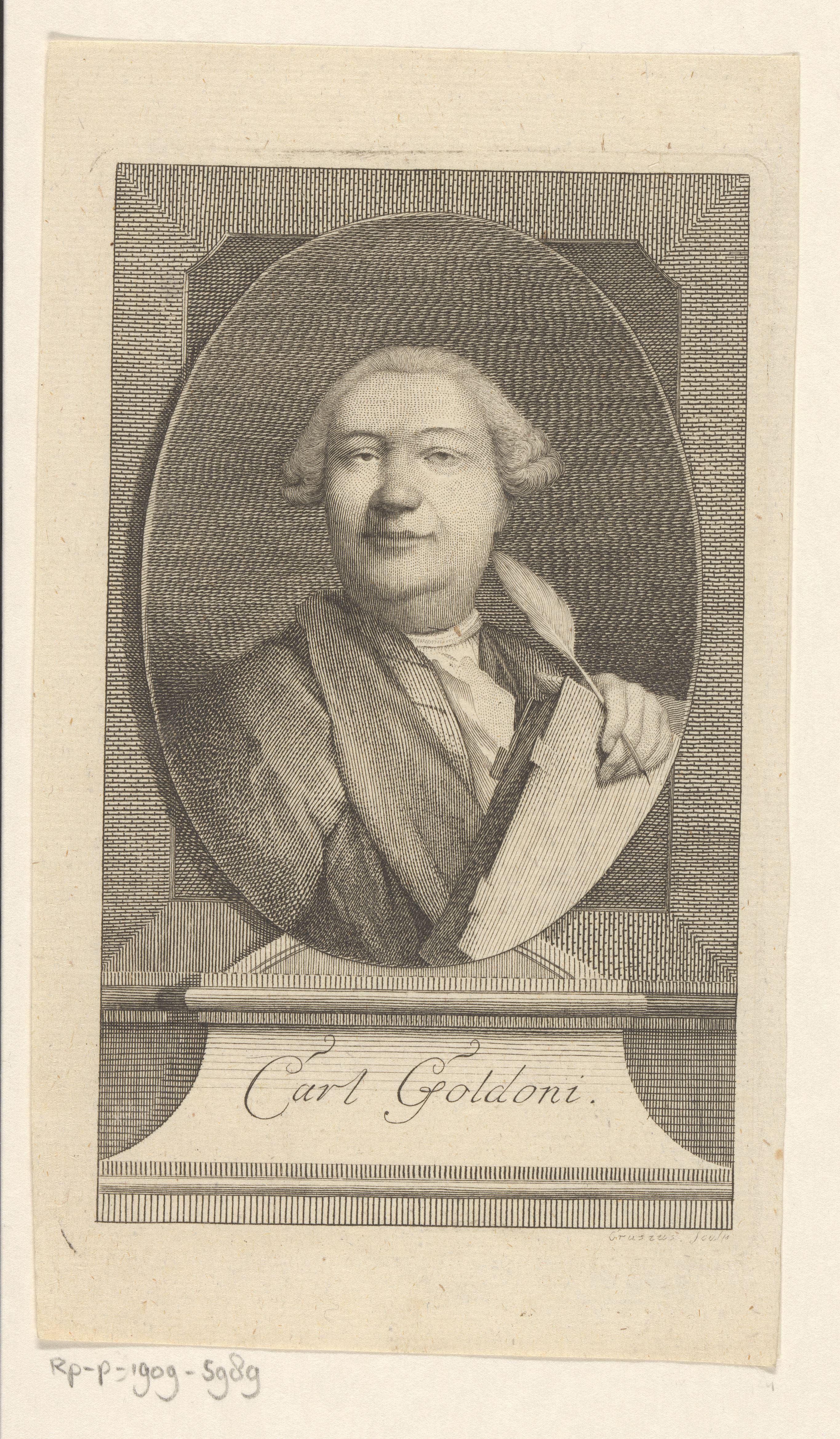 Portret van Carl Goldoni