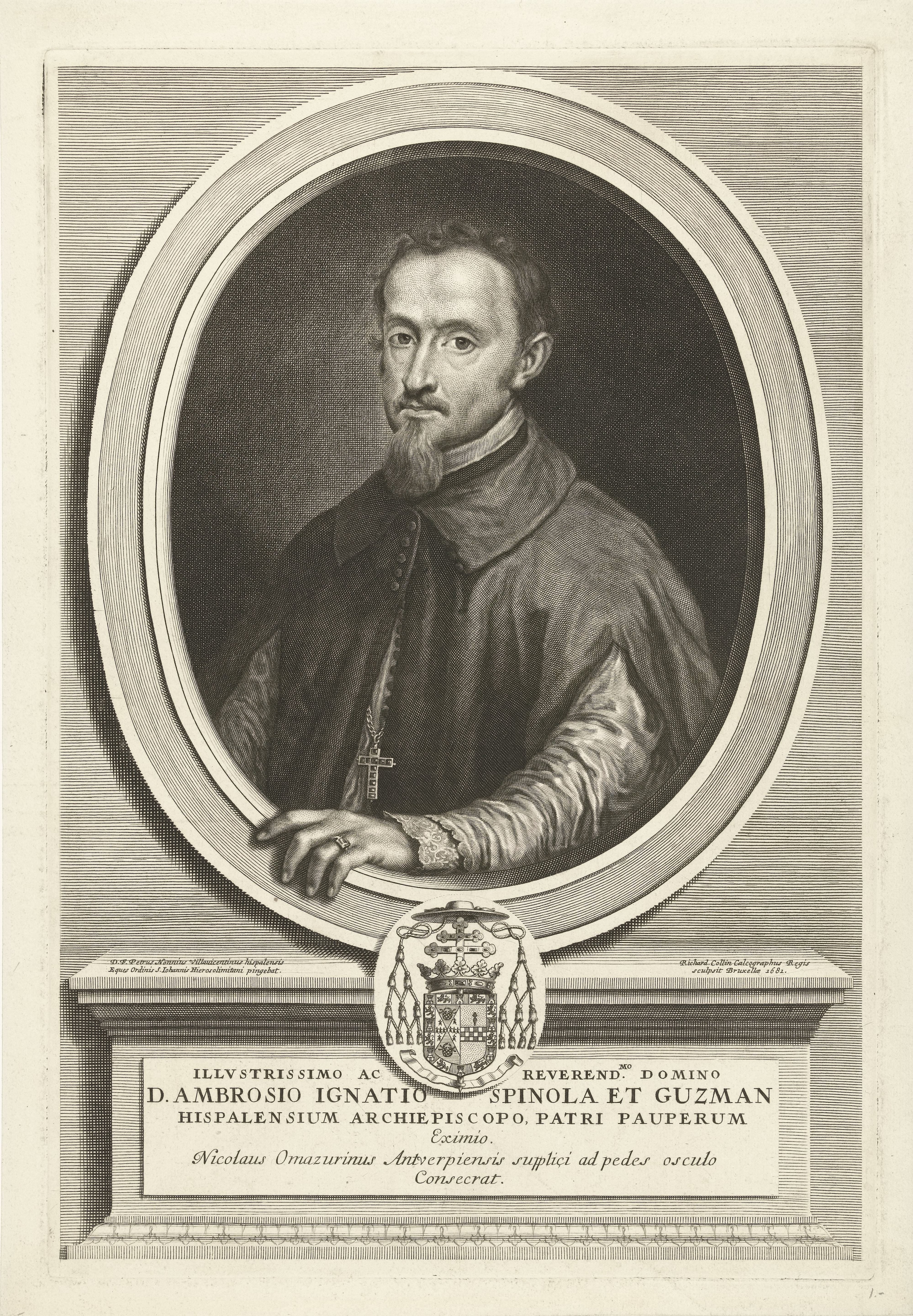Portret van de Ambrosius Ignatius Spinola y Guzmán