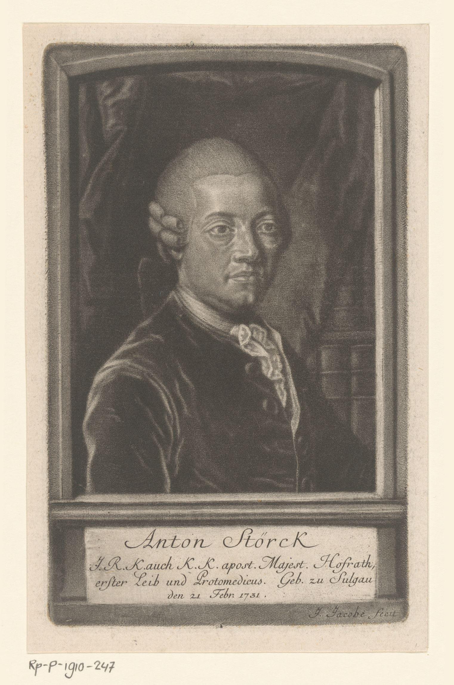 Portret van Anton von Störck
