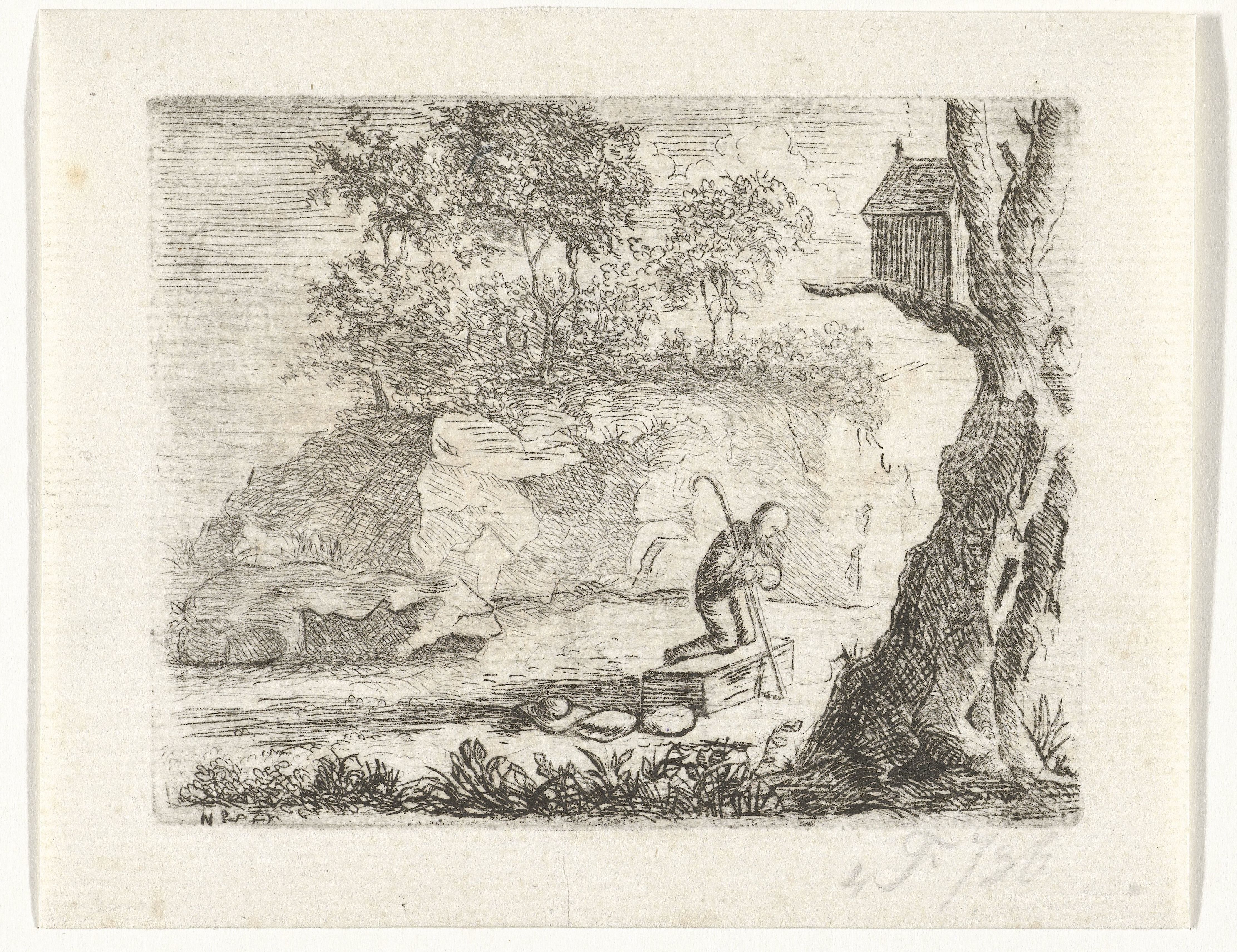 Biddende pelgrim